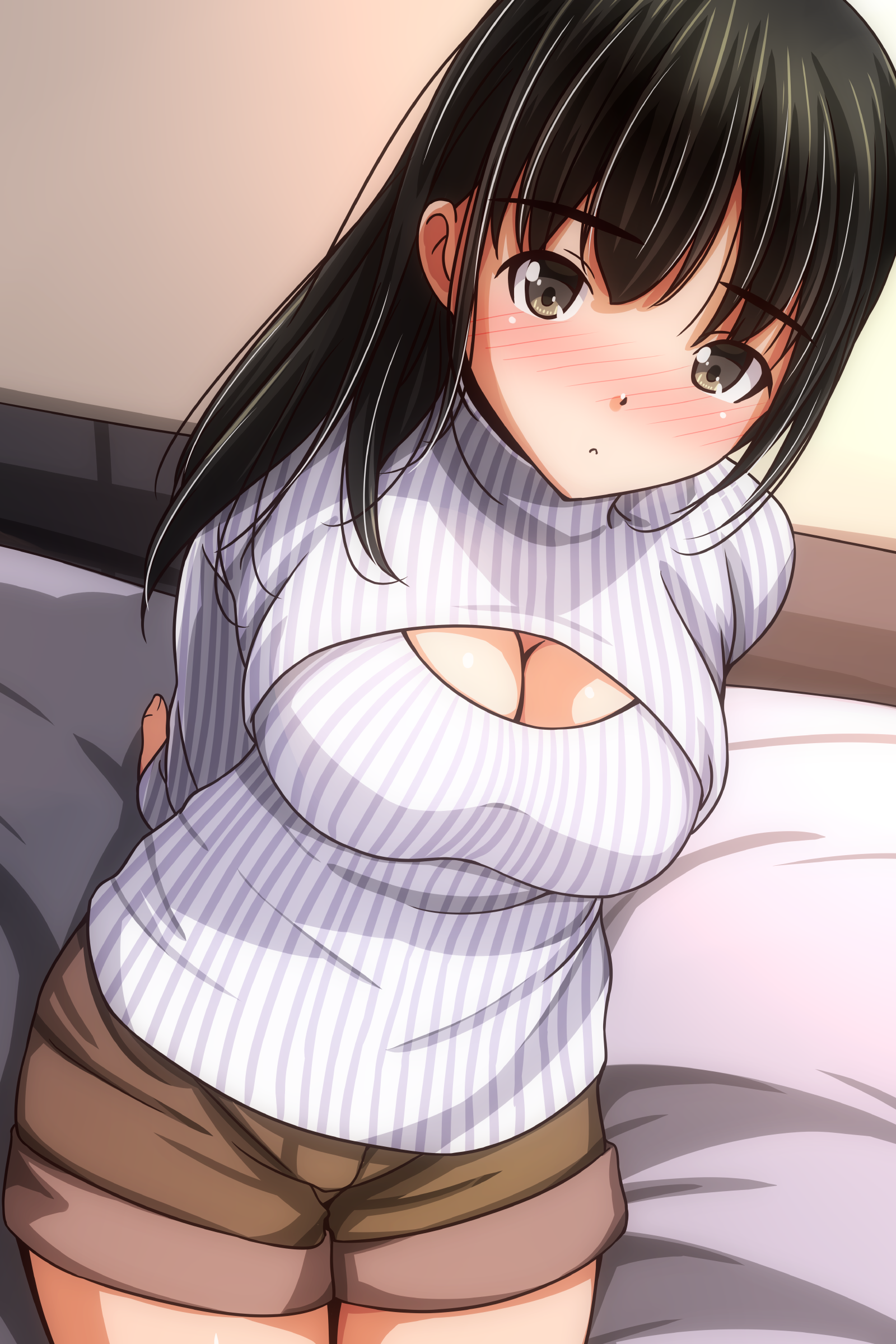 cleavage matsunaga_kouyou sweater