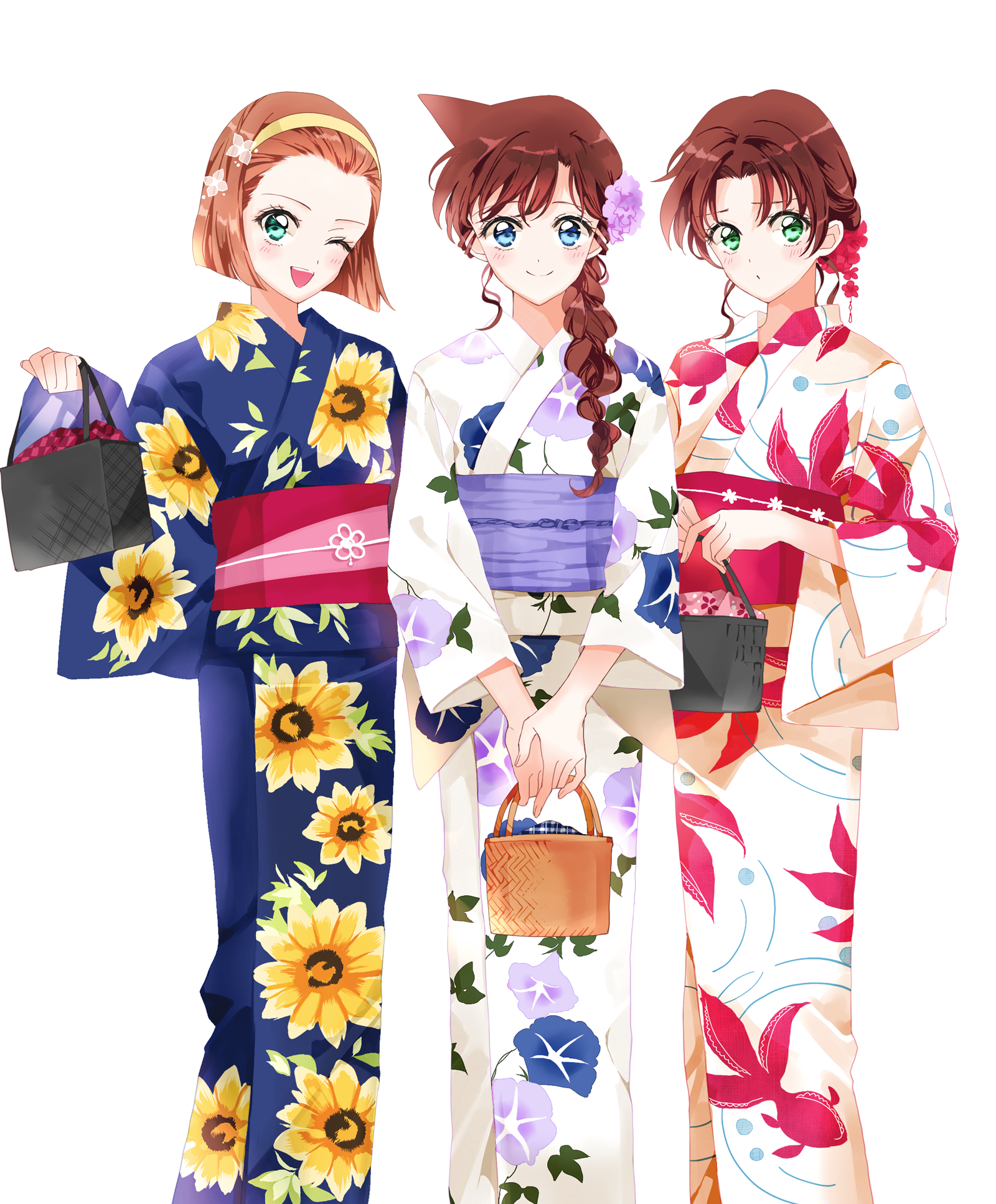 arch_lapin meitantei_conan mouri_ran suzuki_sonoko tooyama_kazuha yukata