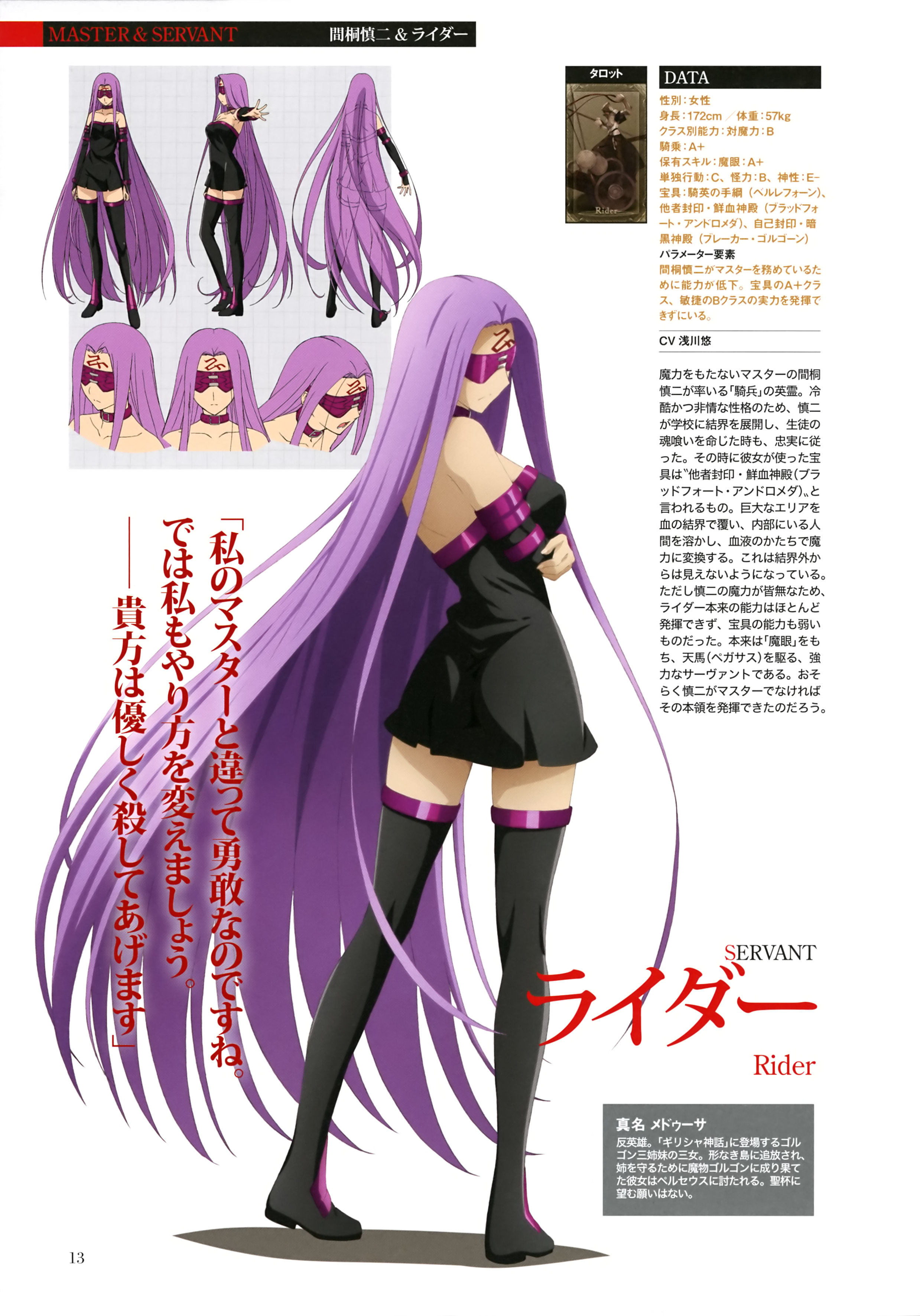 fate stay night rider concept art