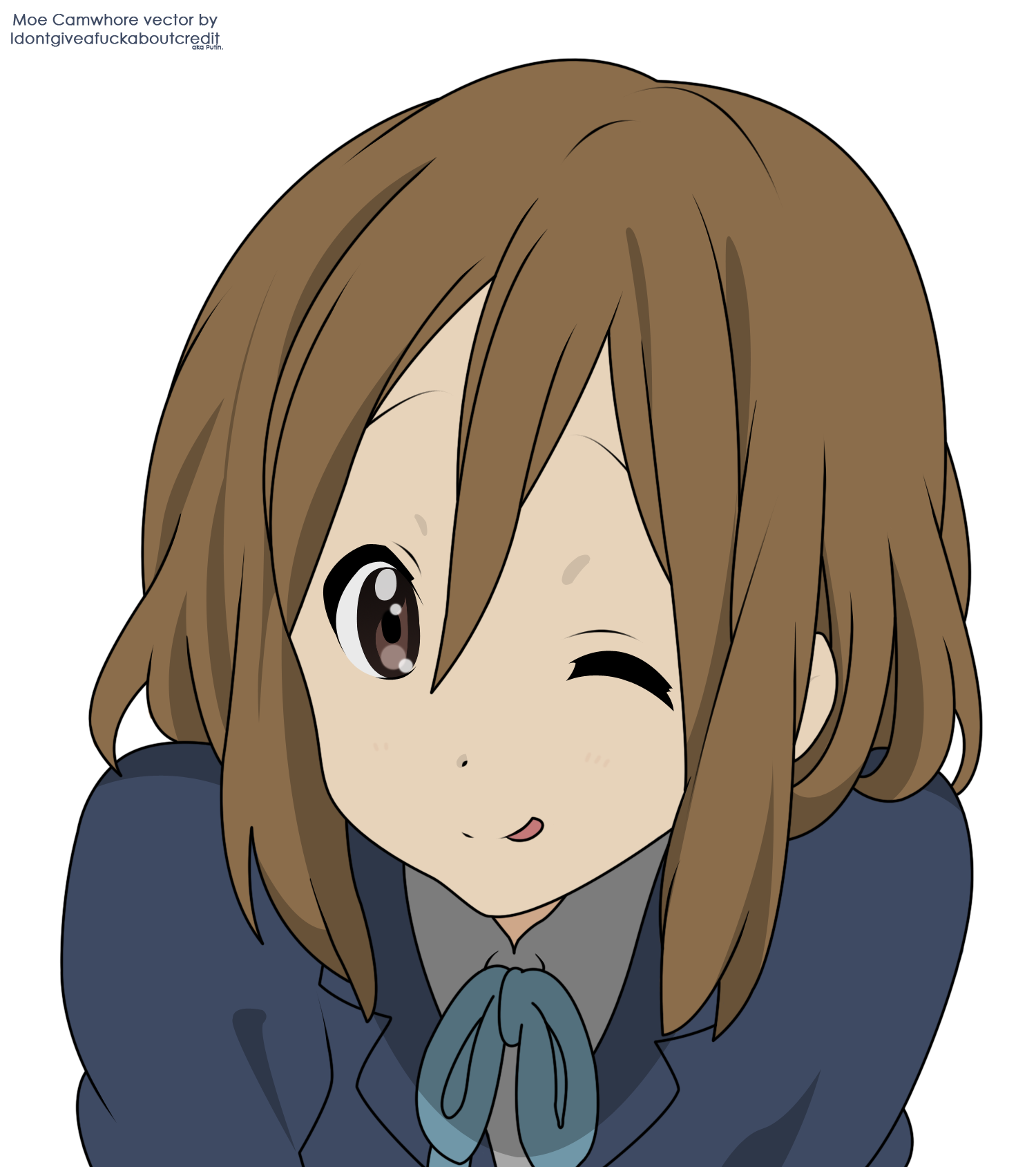 k-on! hirasawa yui transparent png vector trace signed | #156994 | yande.re