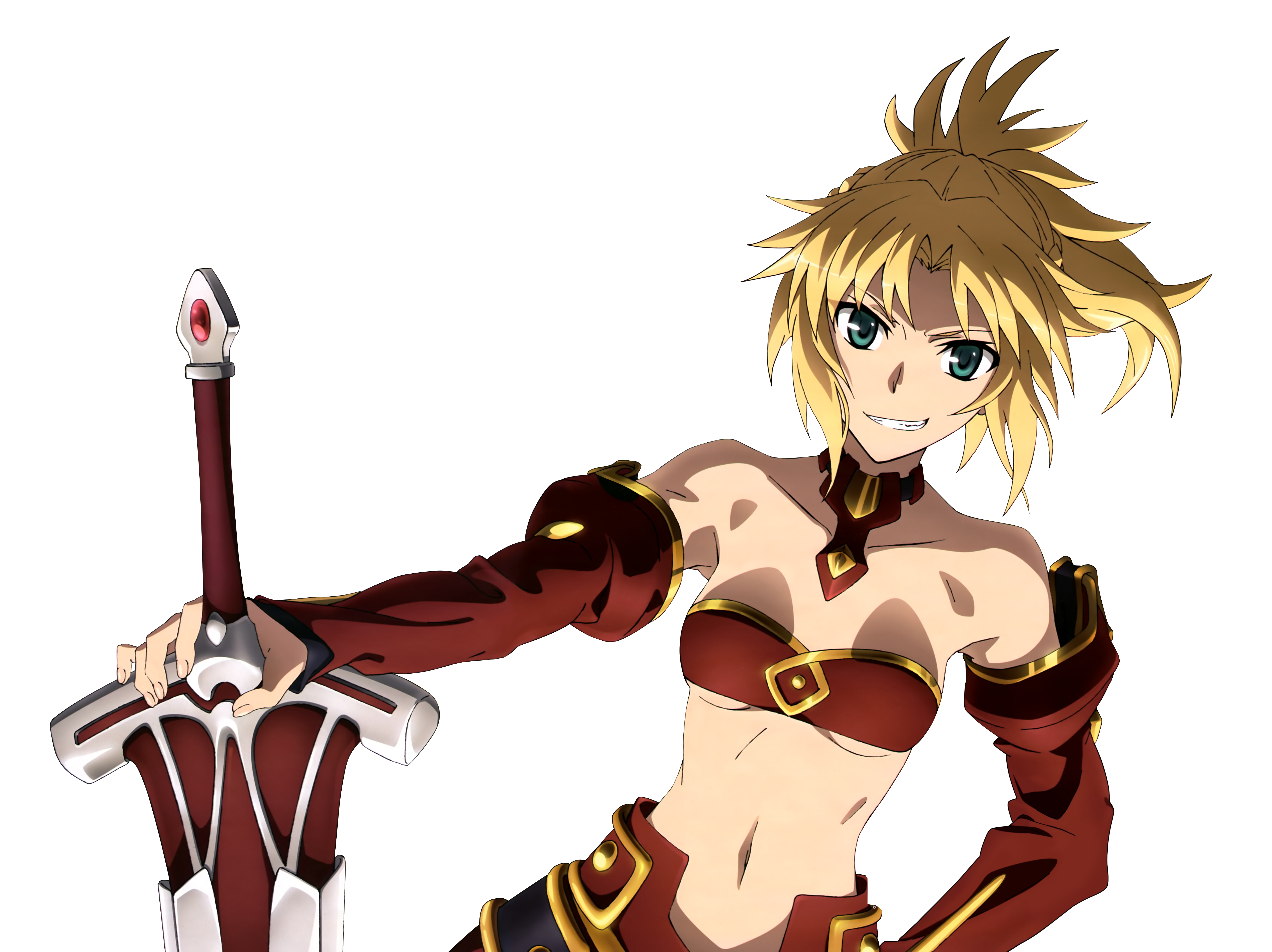 Tanaka Kazuma Fate Apocrypha Fate Grand Order Fate Stay Night Mordred Fate Bikini Top Cleavage Sword Transparent Png Underboob 406831 Yande Re