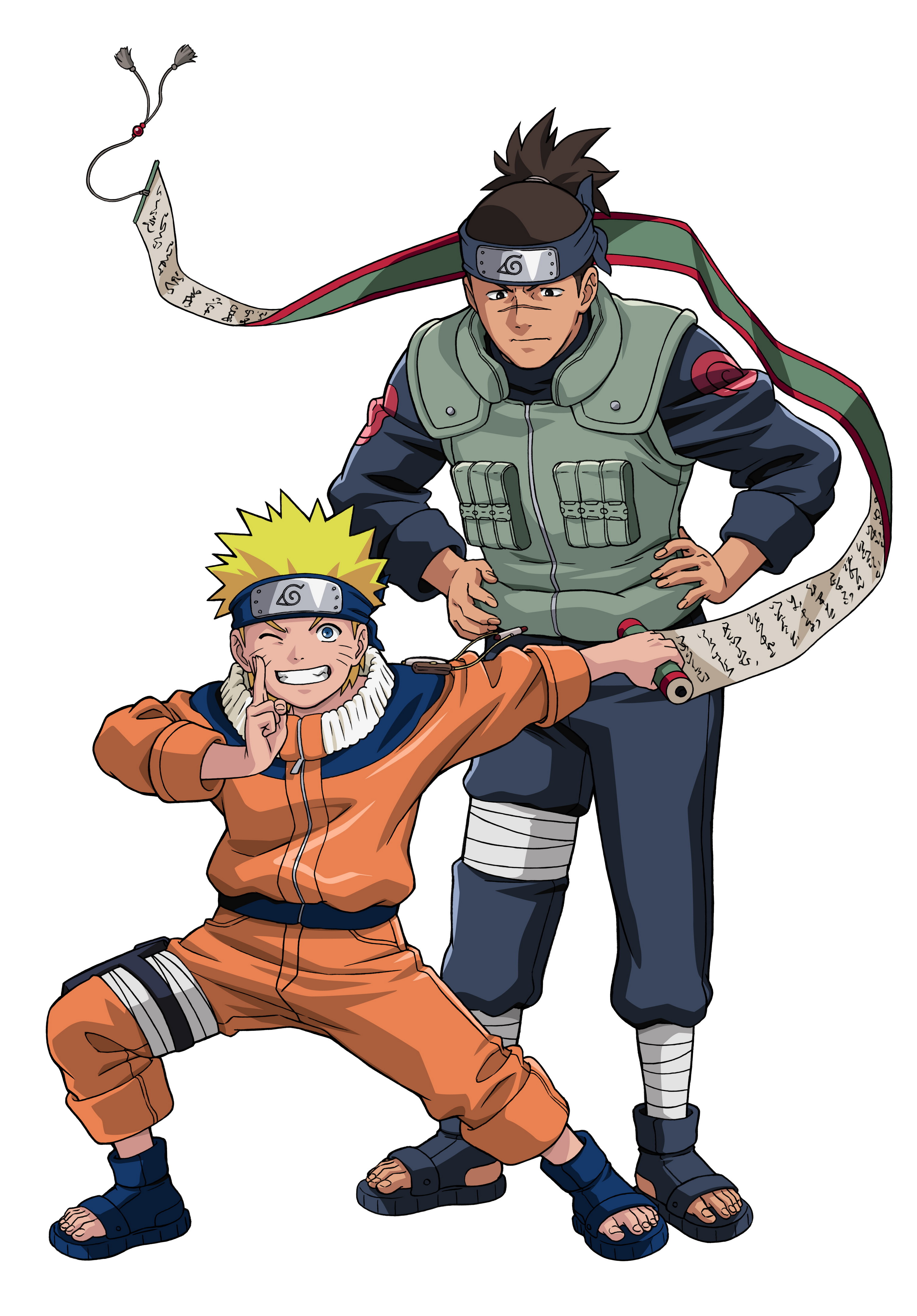 uzumaki naruto and umino iruka (naruto and 1 more) drawn by tamelee