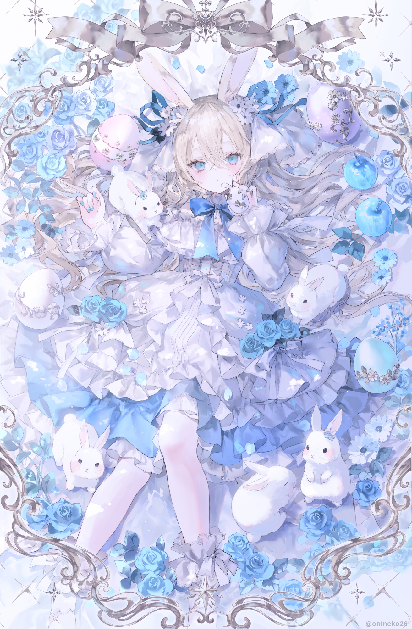 animal_ears bunny_ears dress onineko