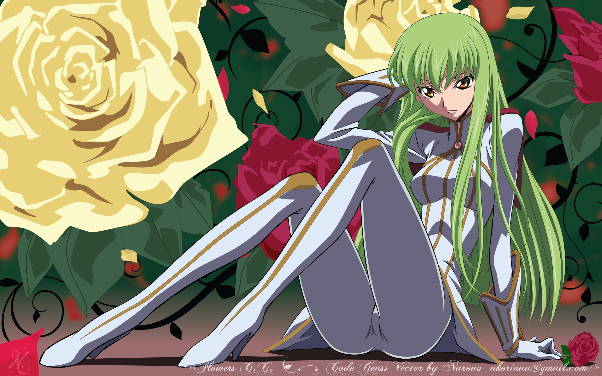 code geass c.c. lelouch lamperouge wallpaper watermark