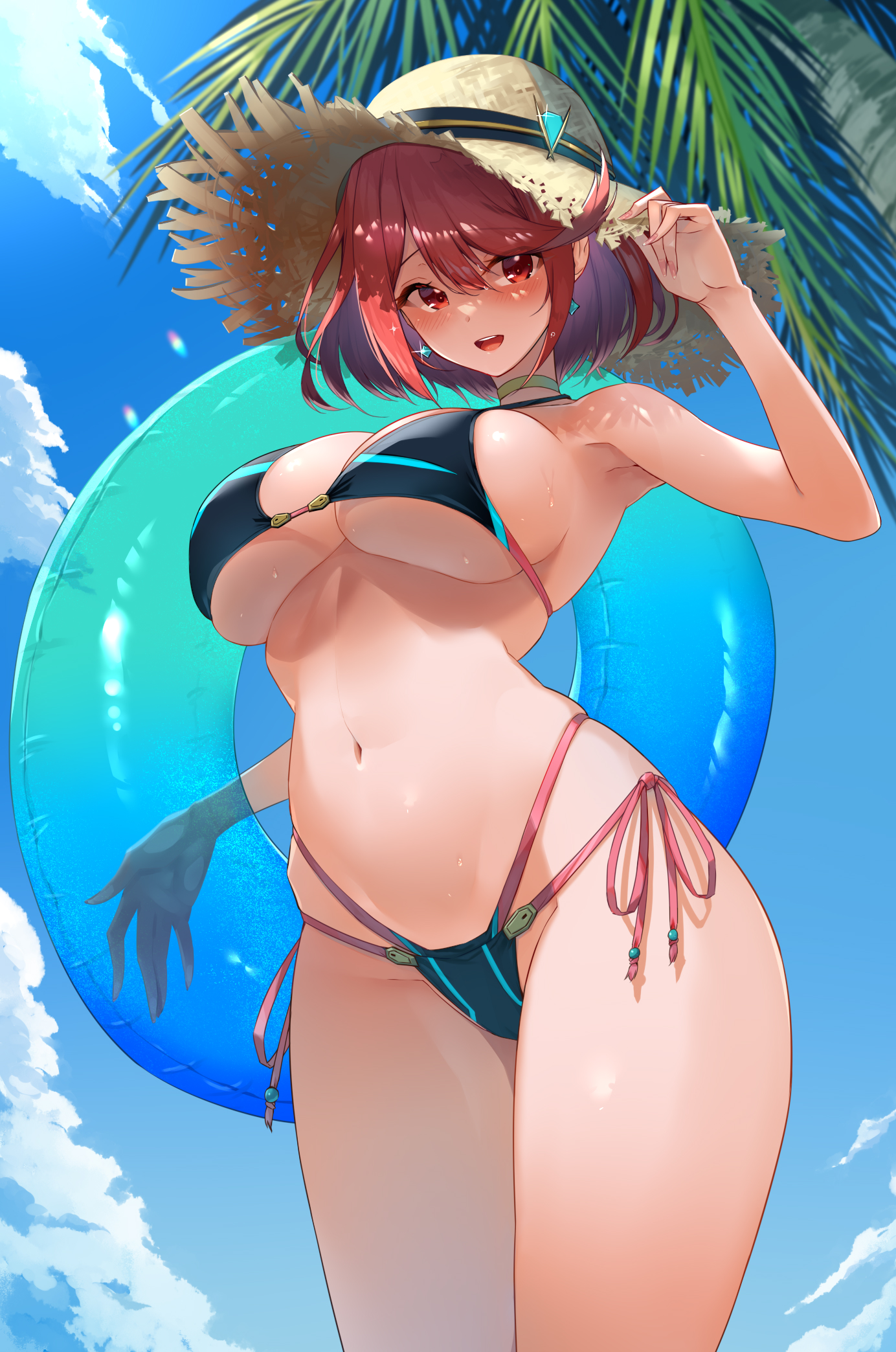 bikini eel_mizue homura_(xenoblade_2) swimsuits xenoblade_(series) xenoblade_2