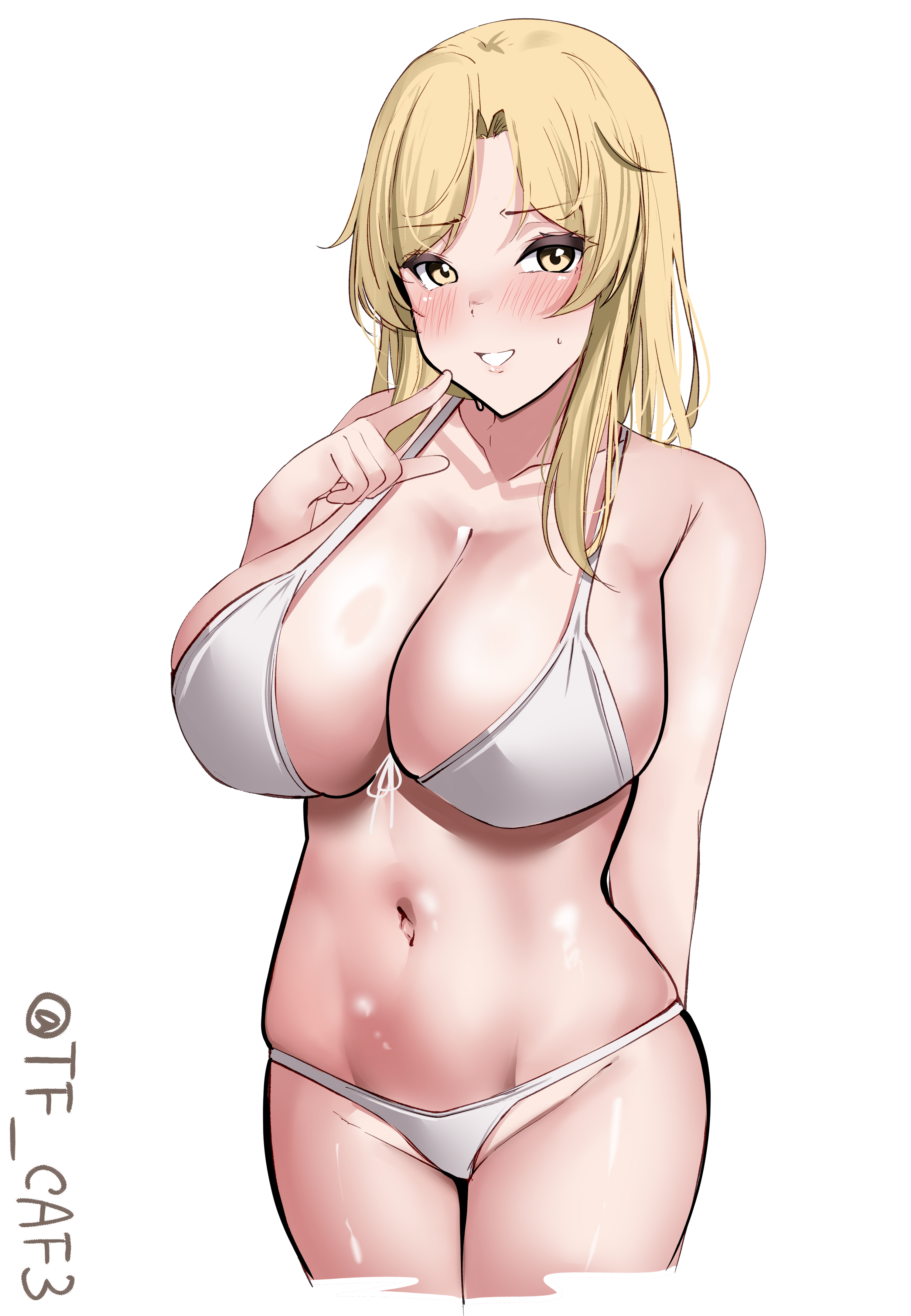 bikini hornet_(kancolle) kantai_collection swimsuits tf_cafe thong
