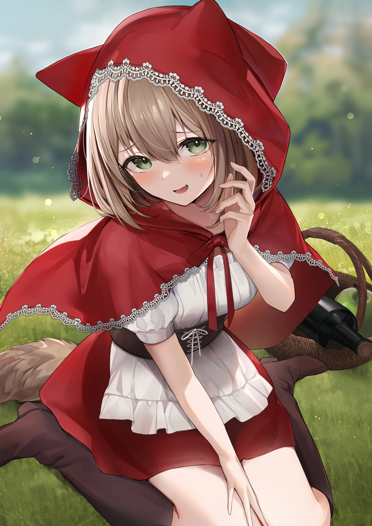 animal_ears cbi_cbi little_red_riding_hood_(character) tail