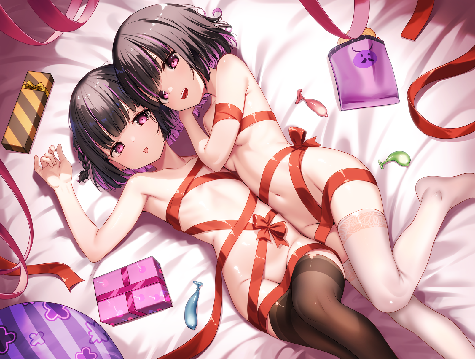 cum loli naked_ribbon thighhighs yan_(nicknikg)