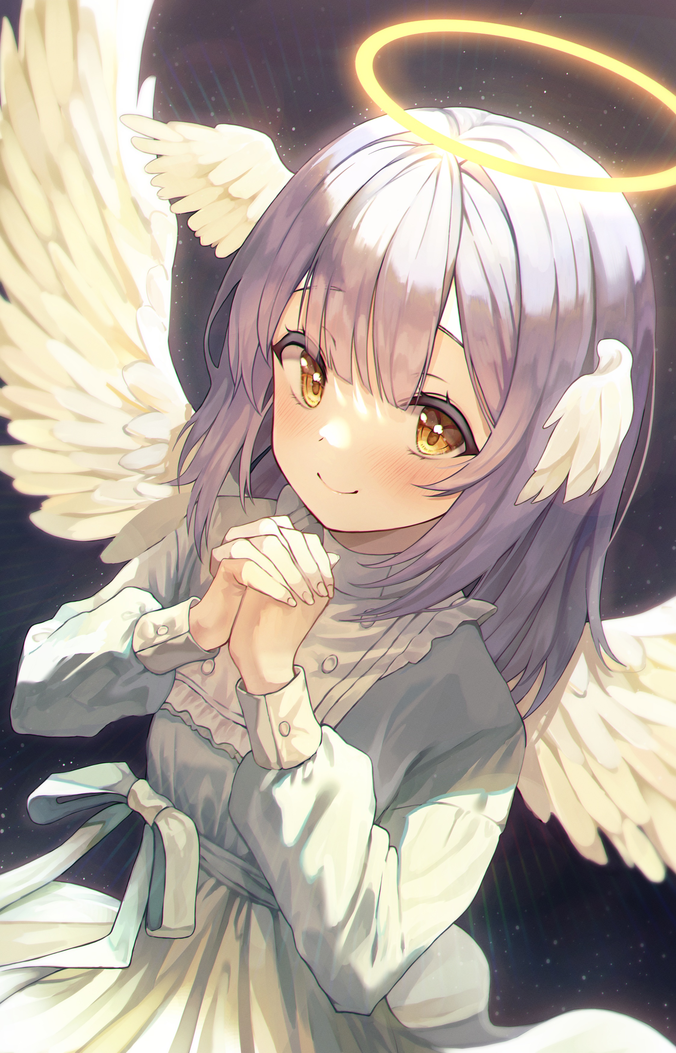 Anime angel boy wings HD wallpapers  Pxfuel