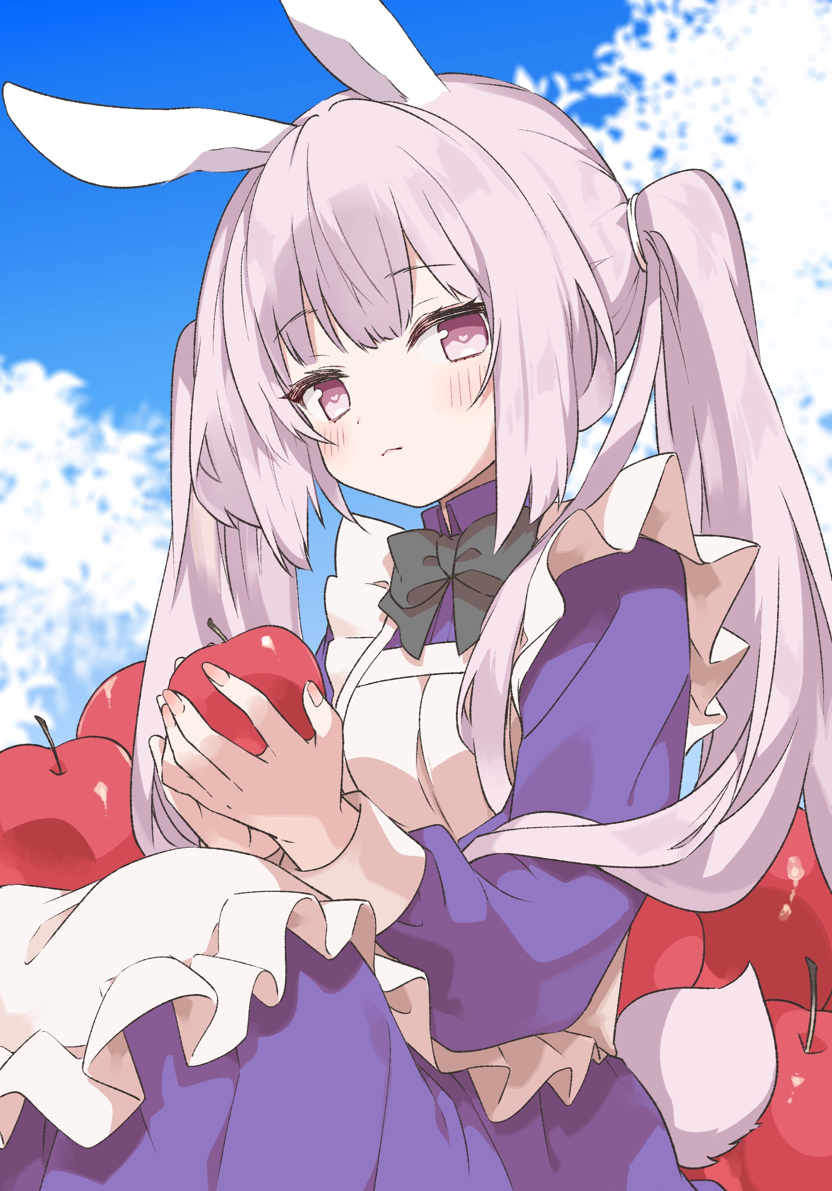 animal_ears bunny_ears kamiyoshi_rika maid tail