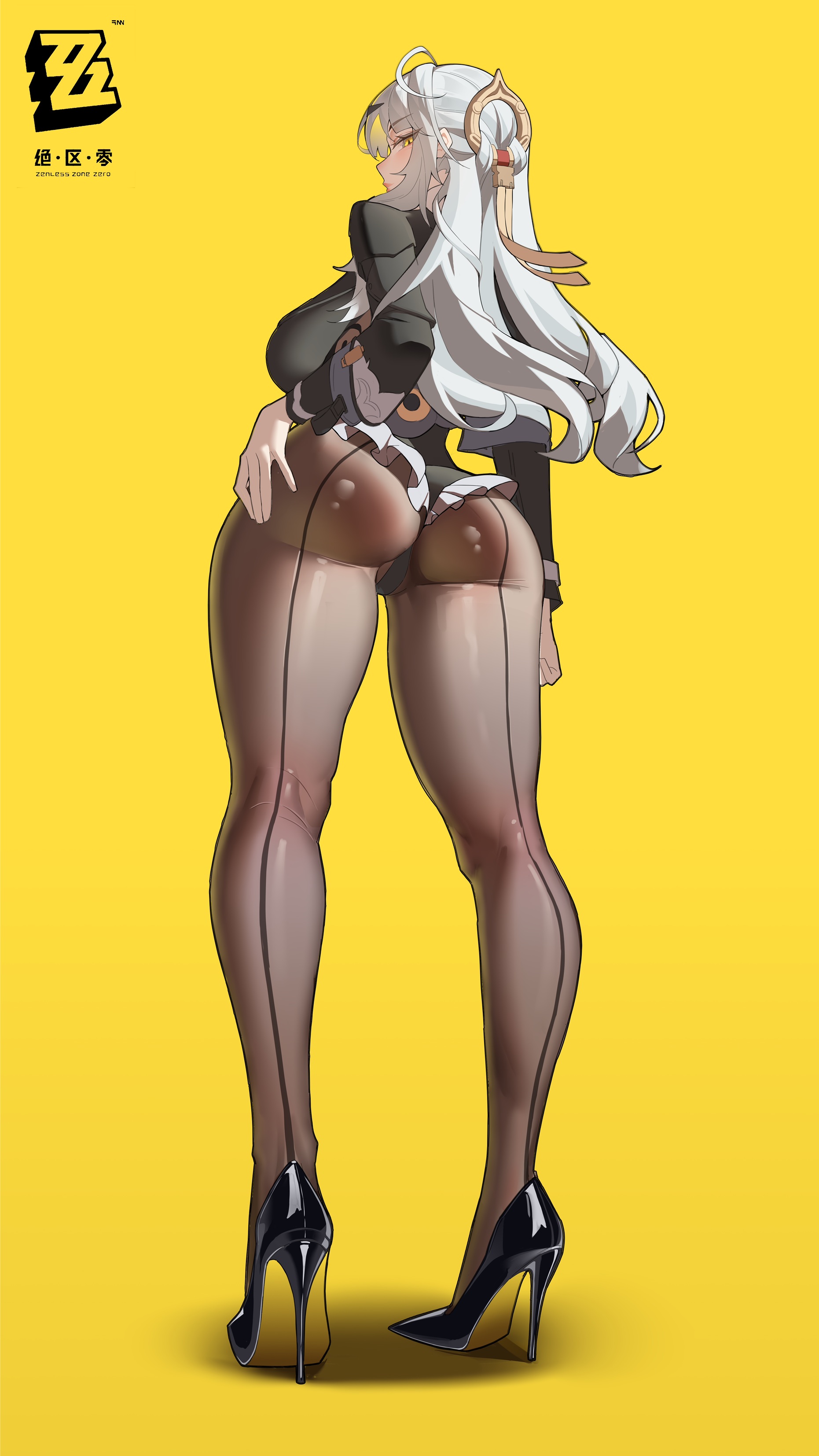 ass heels pantyhose yat_(tsmn7245) yi_xuan zenless_zone_zero