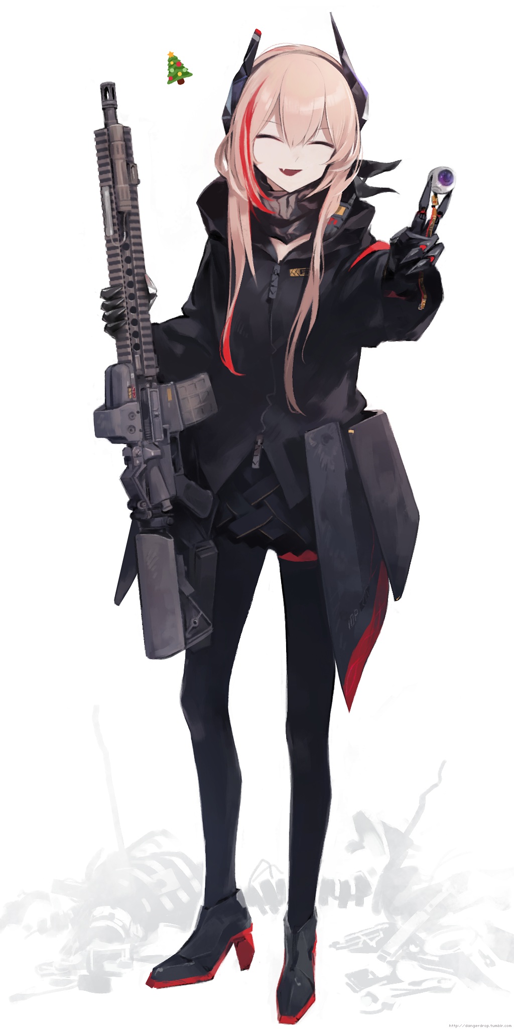 astg girls frontline m4 sopmod ii (girls frontline) gun heels horns ...