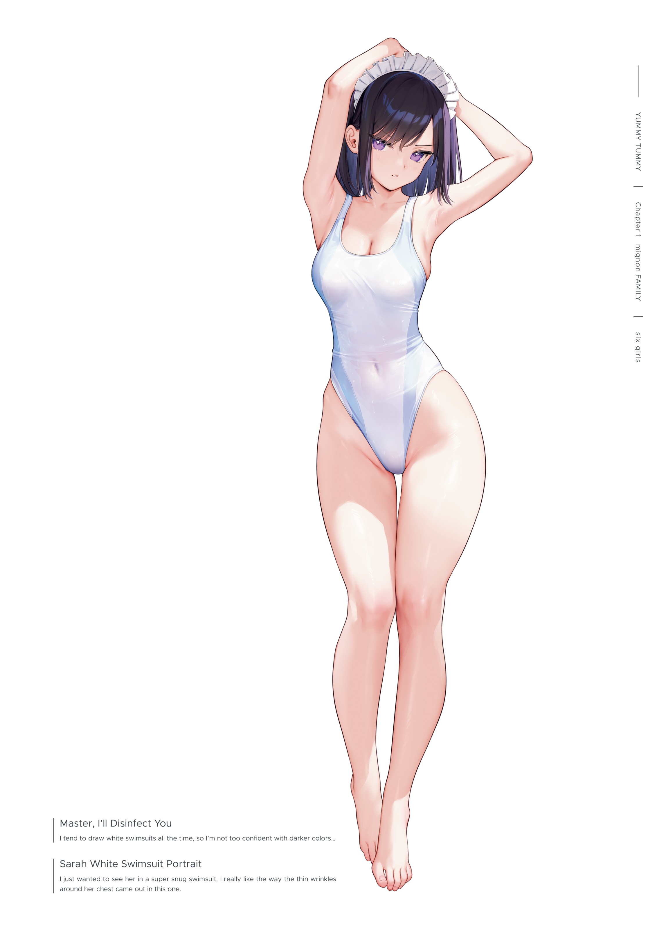 digital_version maid mignon sarah_(mignon) swimsuits translated