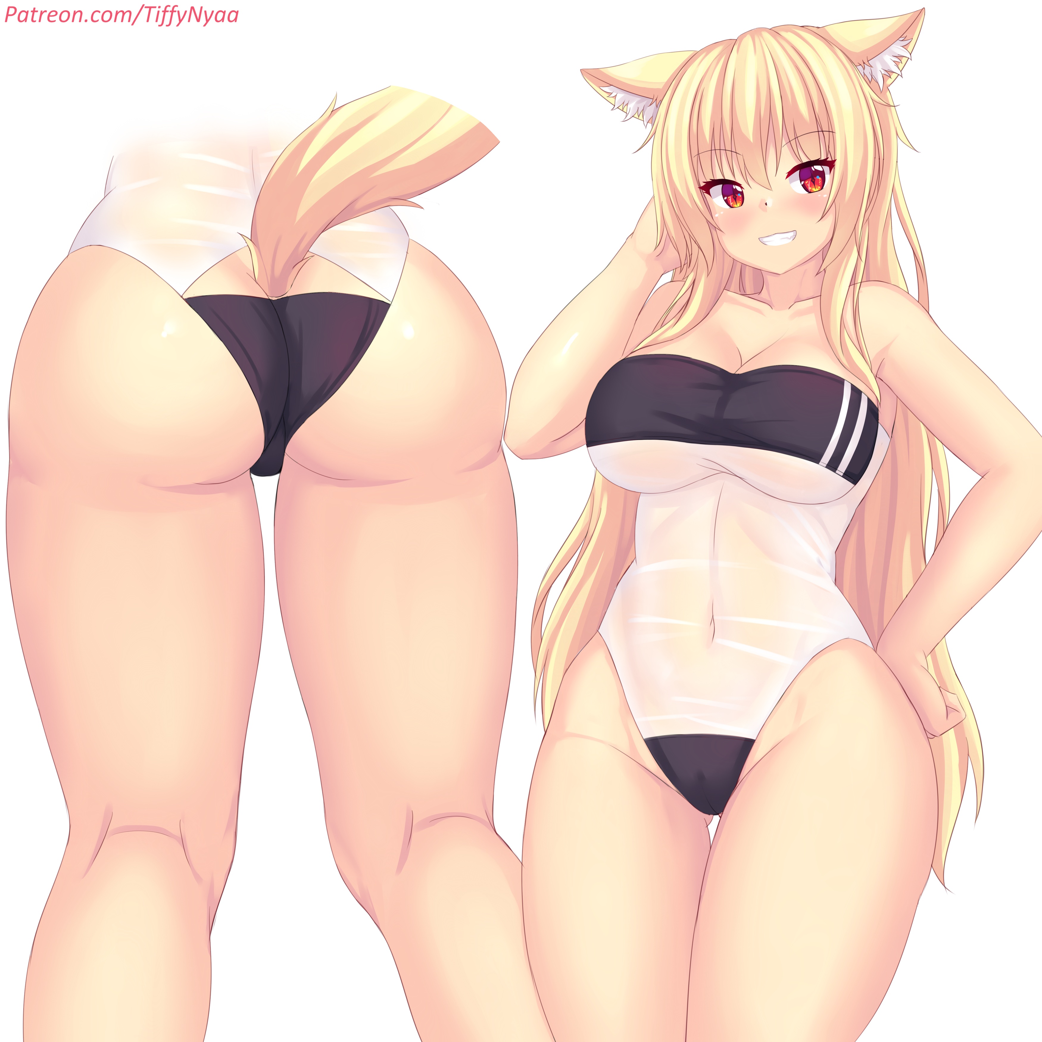 fast-runner-2024 tiffy animal ears ass cameltoe leotard nekomimi no bra see  through tail wet clothes | #912085 | yande.re