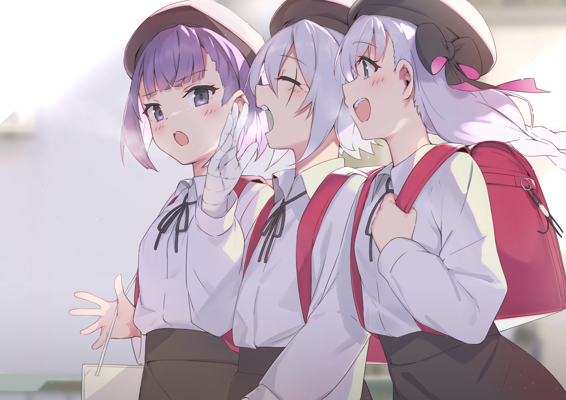 bandages fate/grand_order helena_blavatsky_(fate) jack_the_ripper mafu9 nursery_rhyme_(fate/extra) seifuku