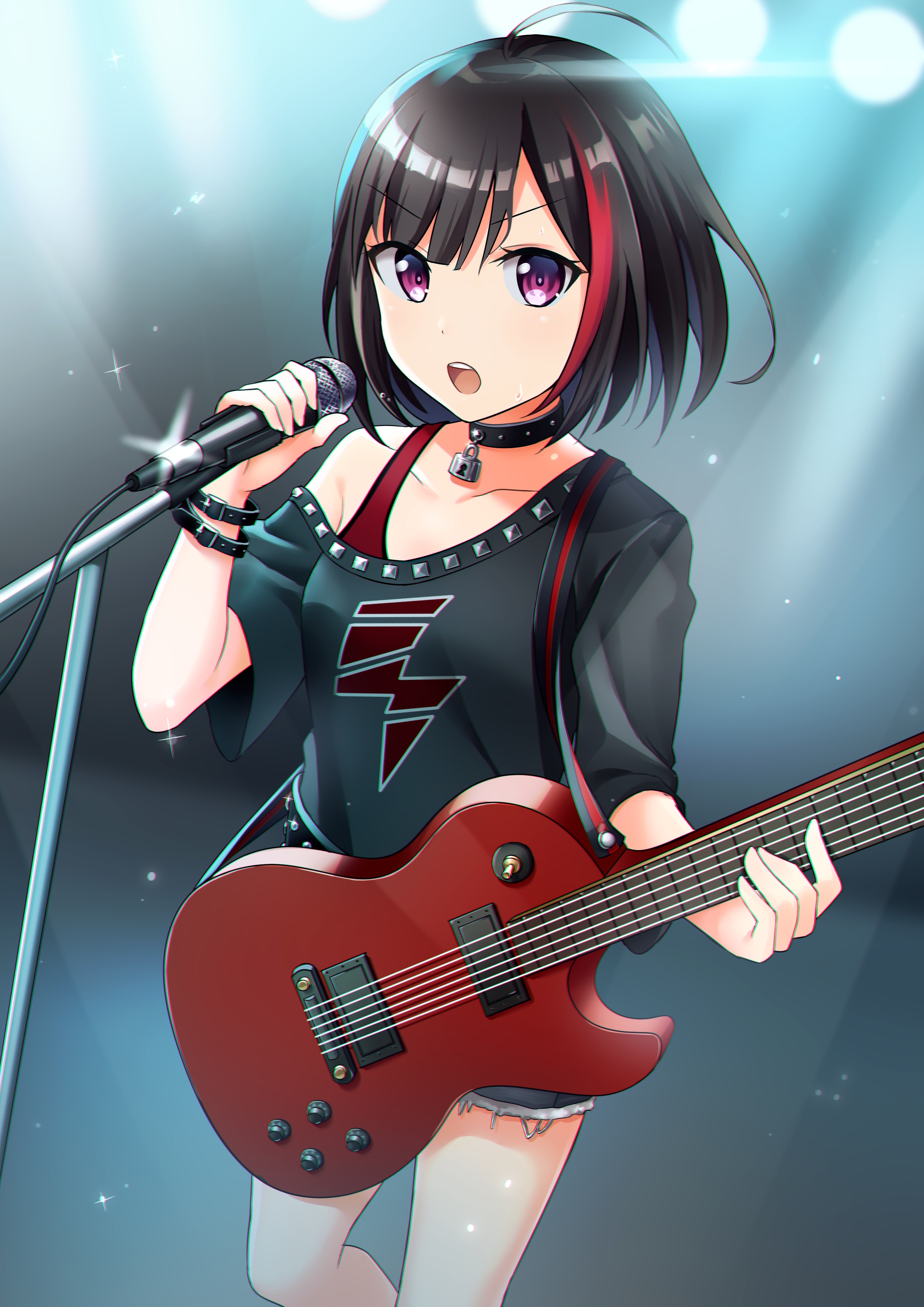 yuusa bang dream! mitake ran guitar | #399540 | yande.re