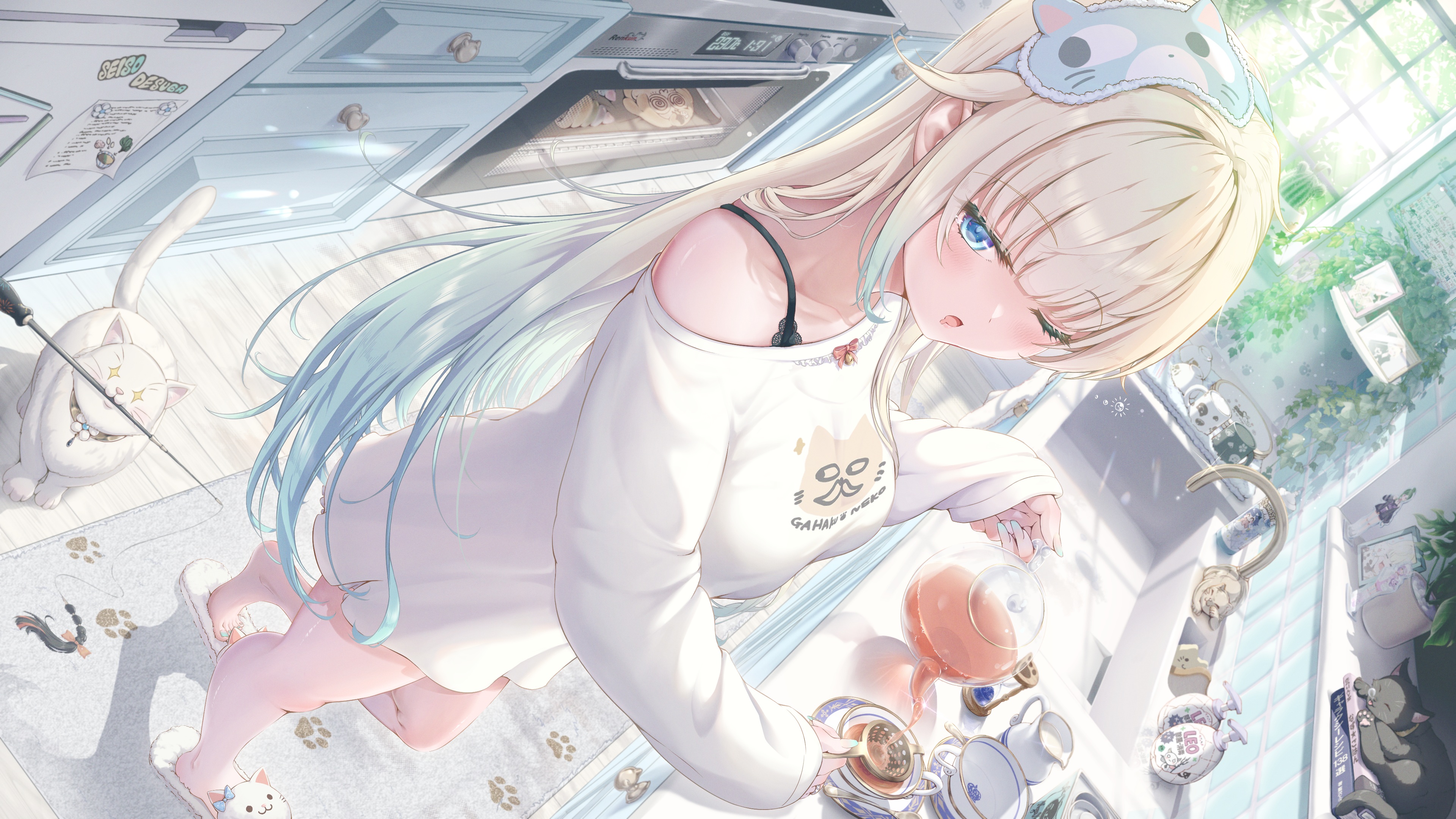 aizawa_ema bra motoja_72p neko vspo! wallpaper