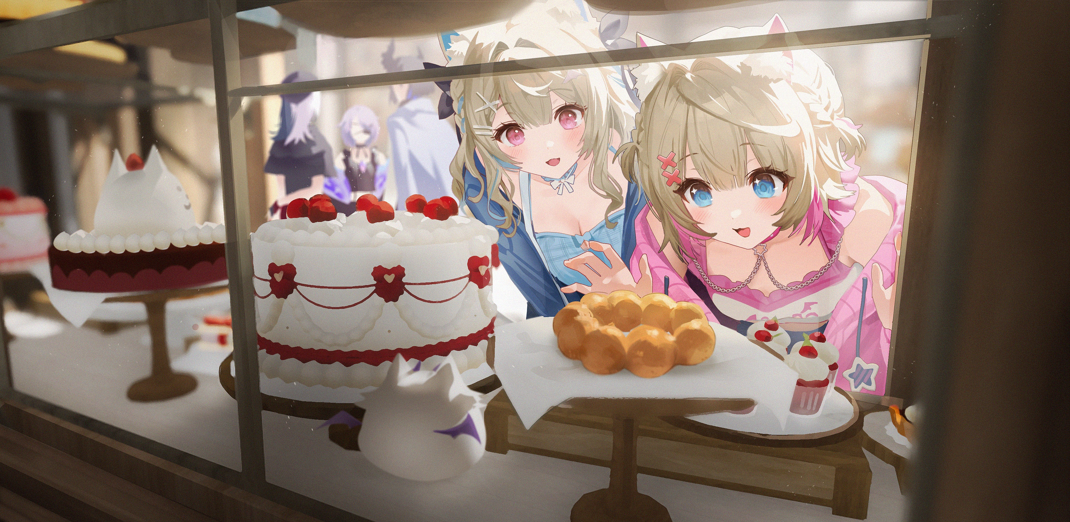 animal_ears fuwawa_abyssgard hololive hololive_english inumimi koseki_bijou mococo_abyssgard nerissa_ravencroft shiori_novella sowb