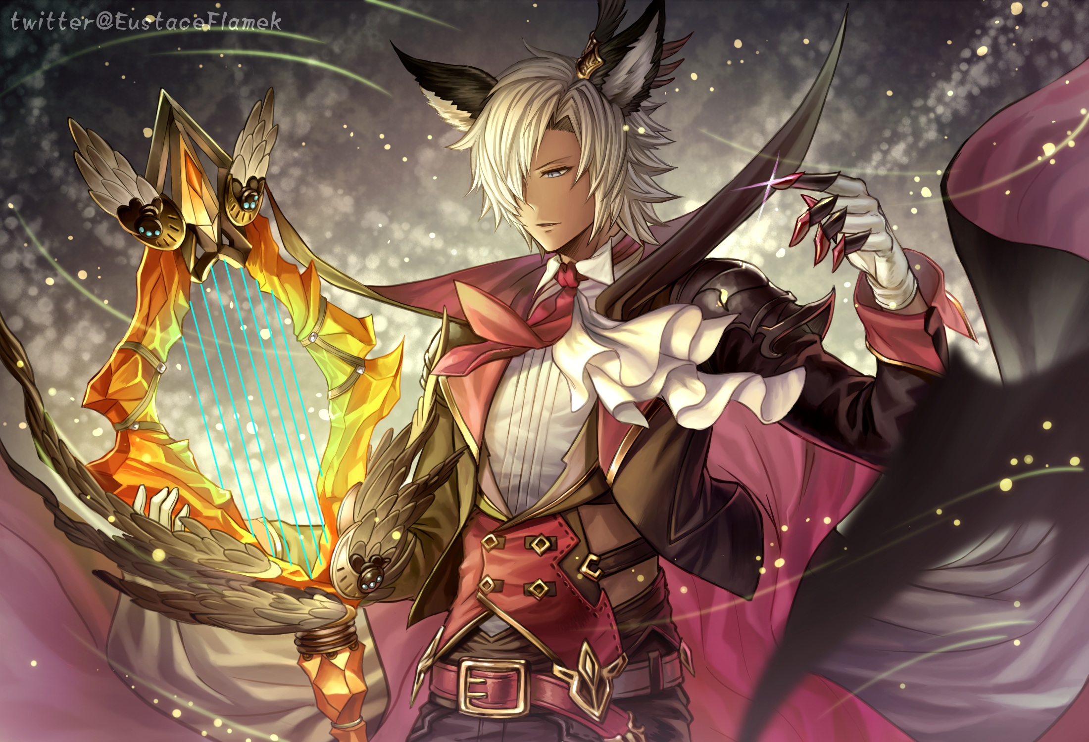 yusunoinu granblue fantasy eustace (granblue fantasy) animal ears male ...