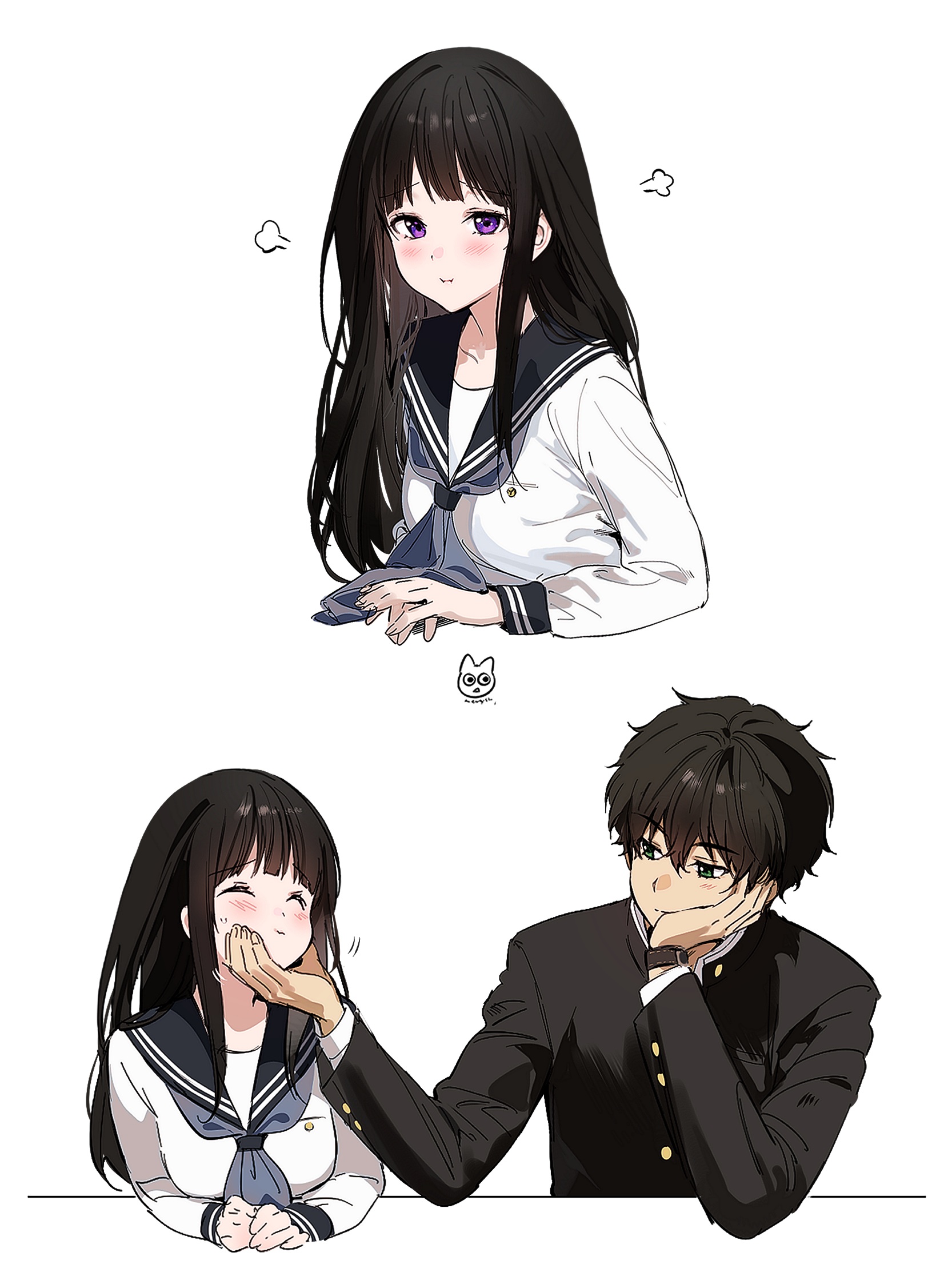 hyouka oreki and chitanda love