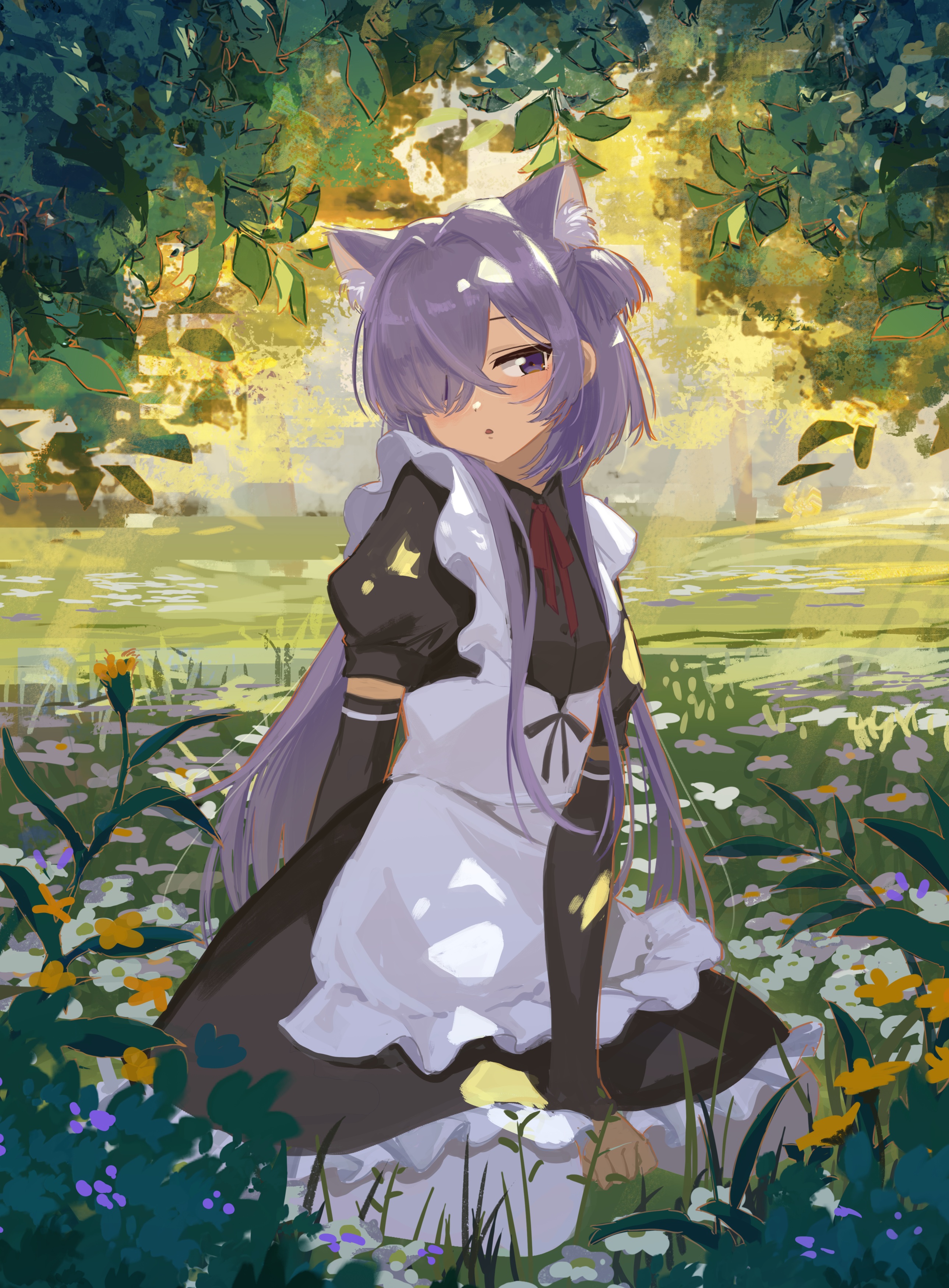 animal_ears kgt_(pixiv12957613) maid nekomimi
