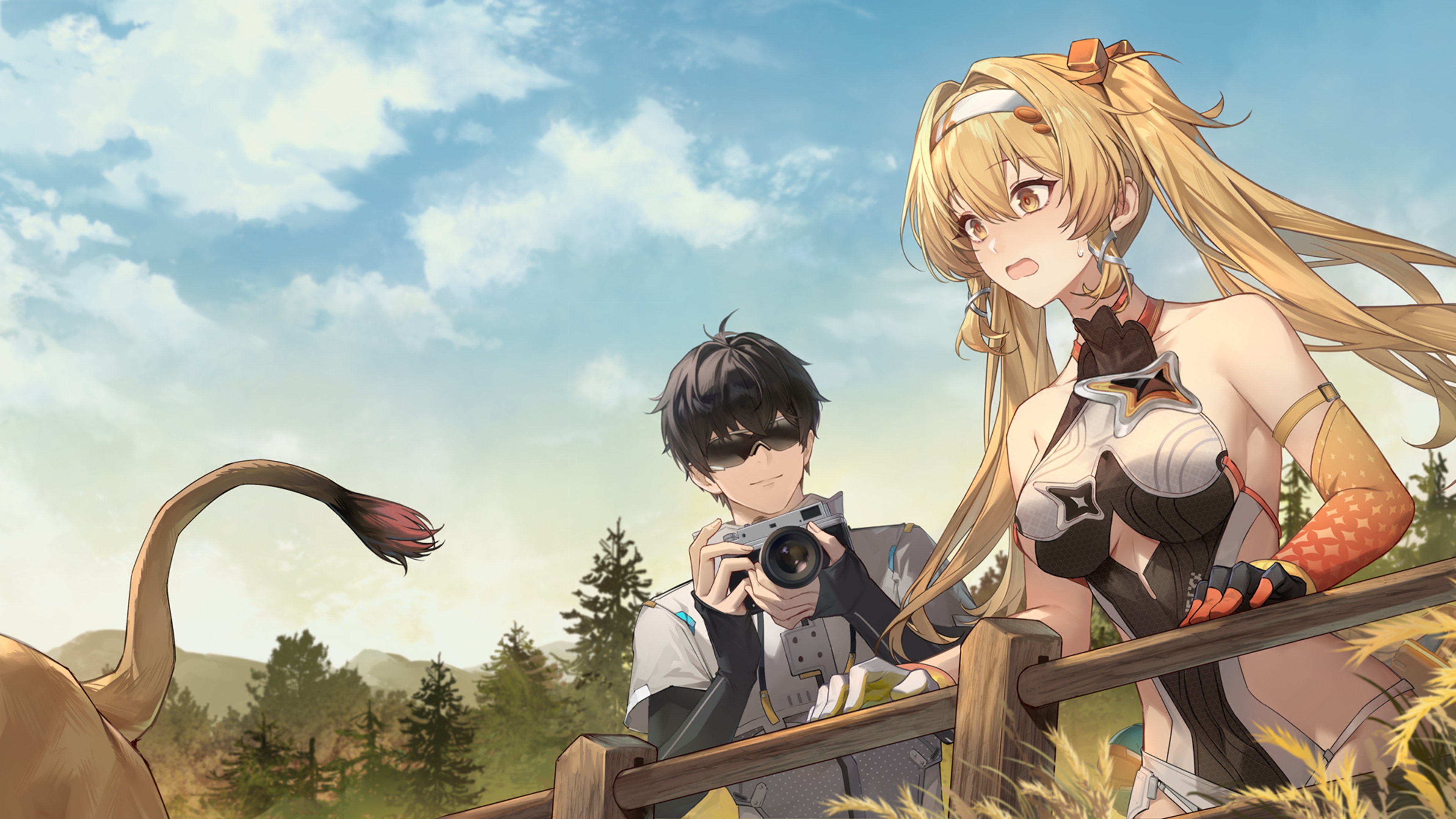 fenny_golden megane no_bra snowbreak:_containment_zone tagme wallpaper