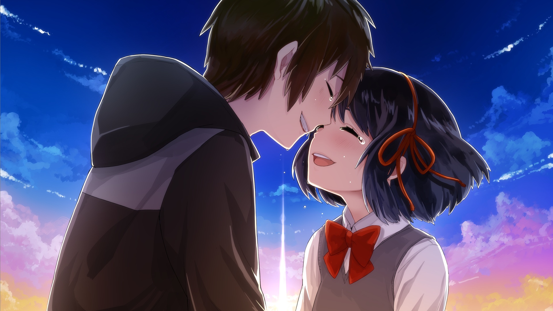 Anime Kiss Love High Resolution Wallpaper HD
