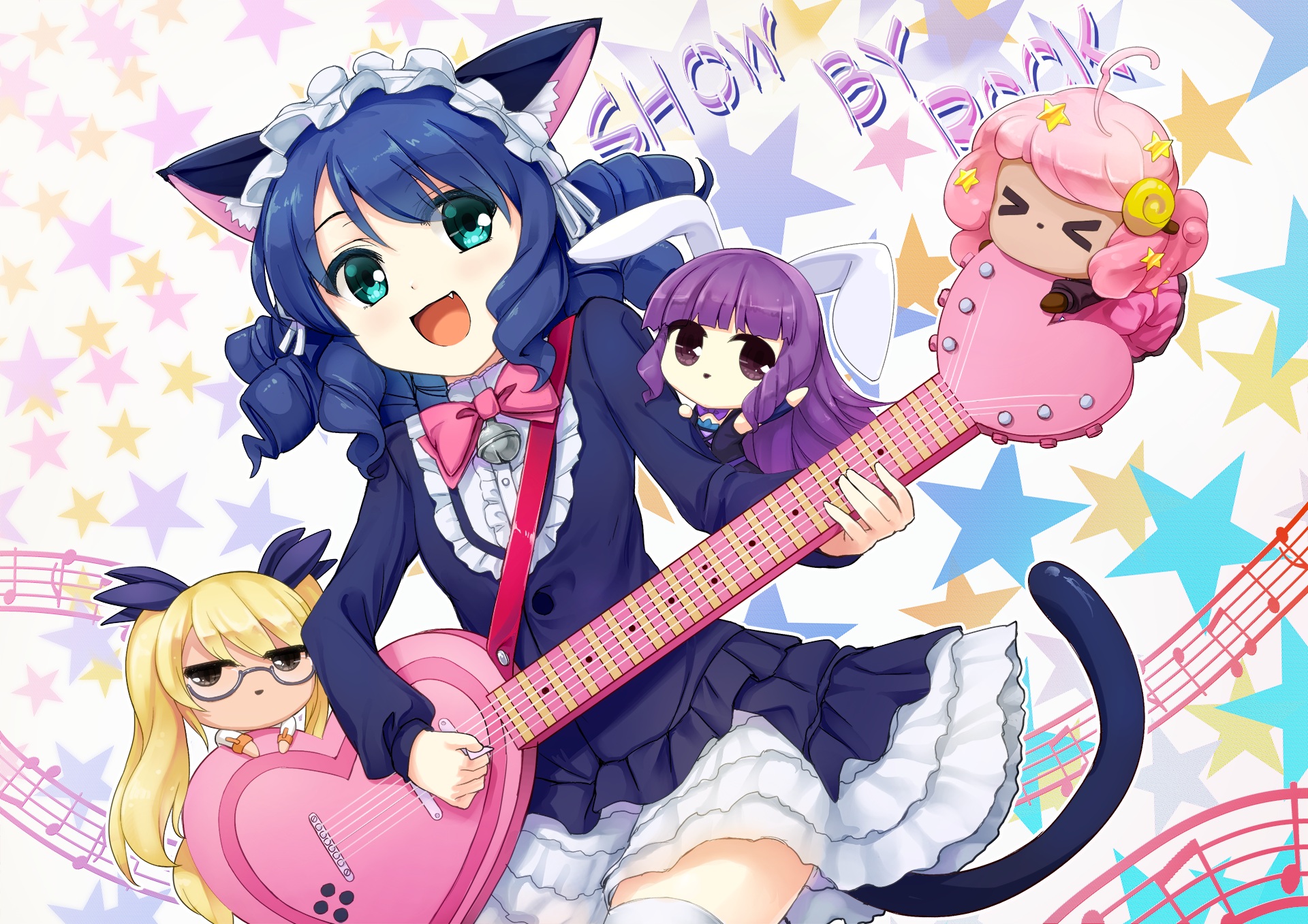 pinkarage show by rock!! chuchu (show by rock!!) cyan (show by rock ...