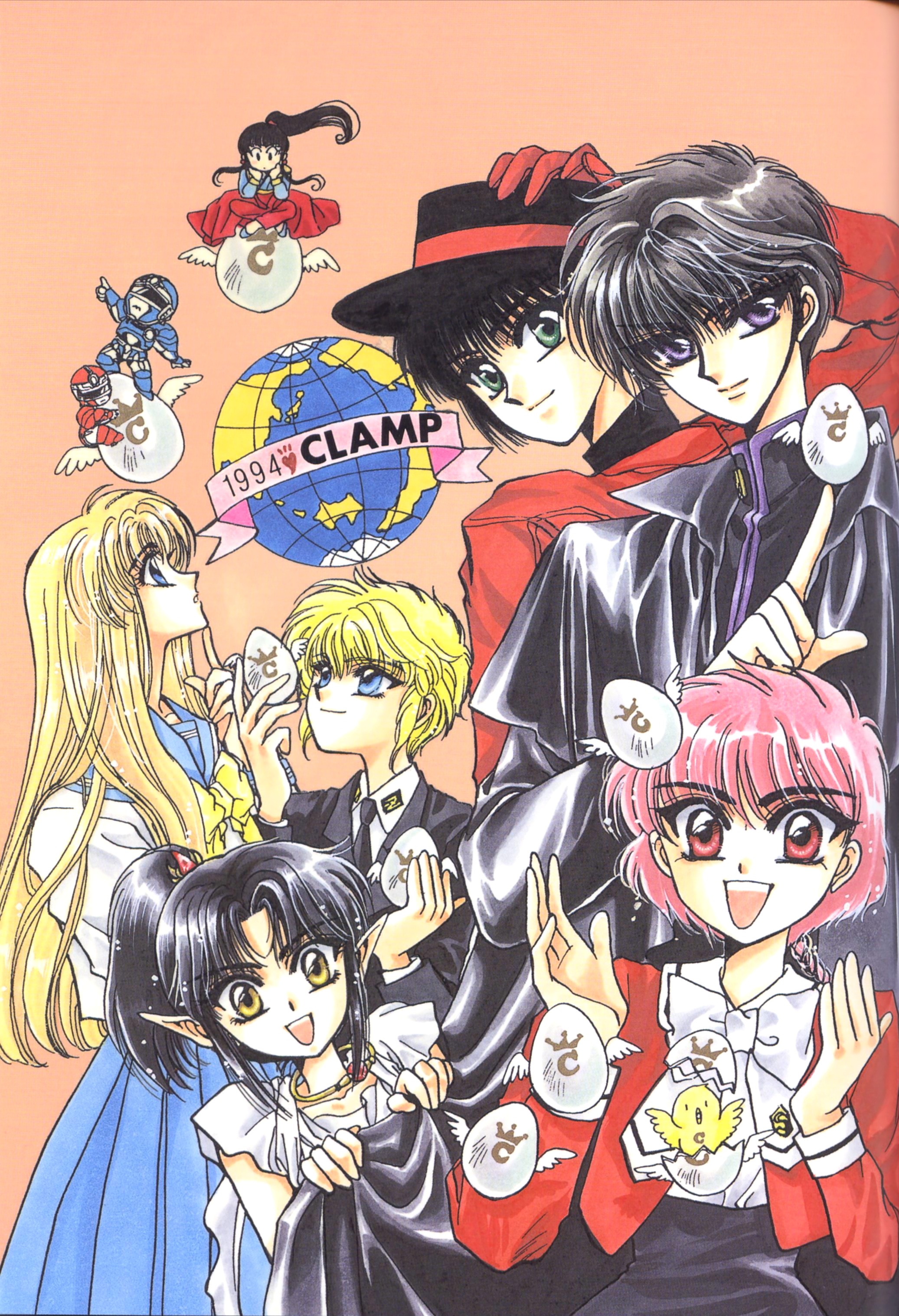 Art by Clamp aka Kuranpu 90s anime - Playground