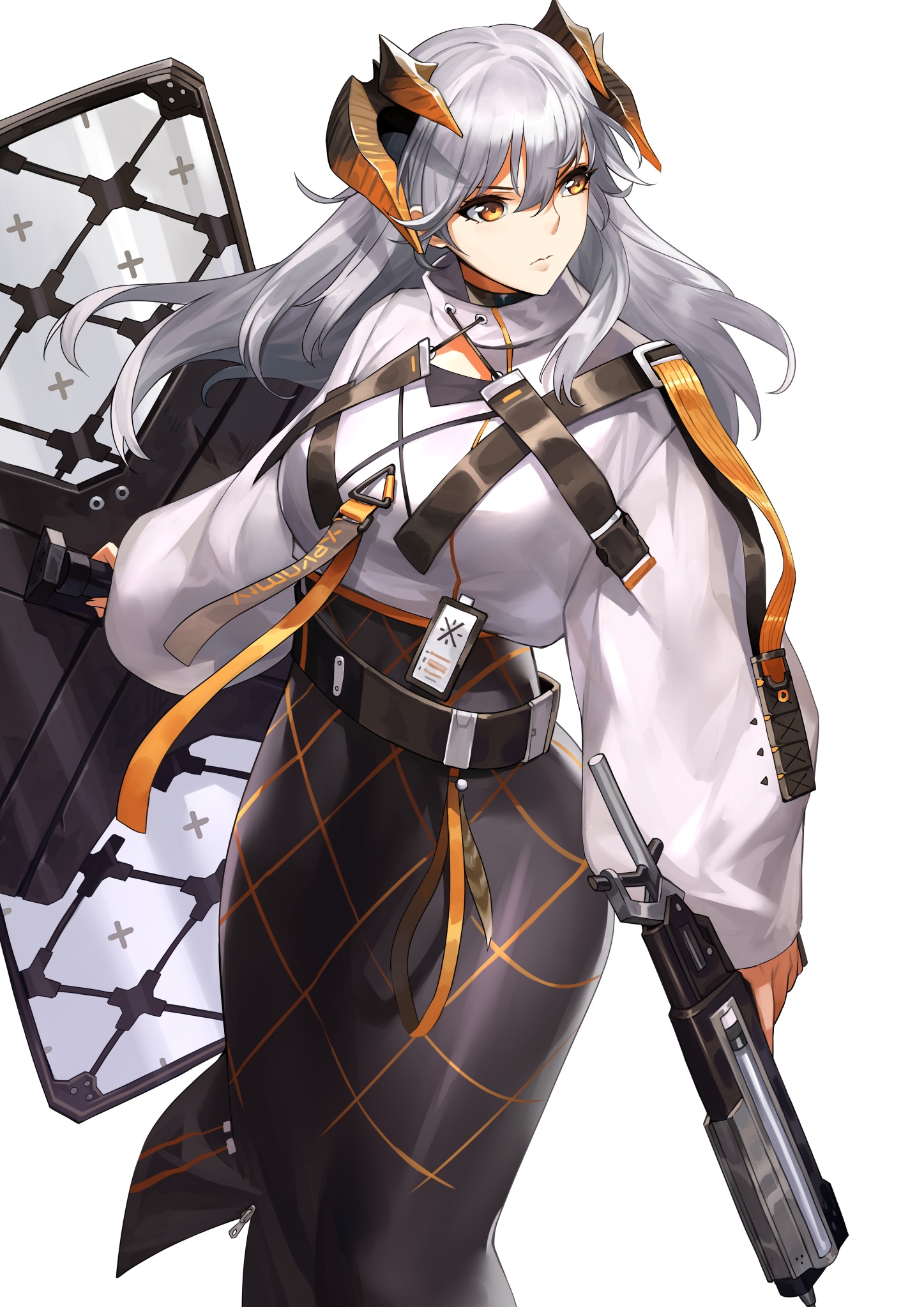 knatb arknights saria (arknights) gun horns tail uniform | #1039990 ...