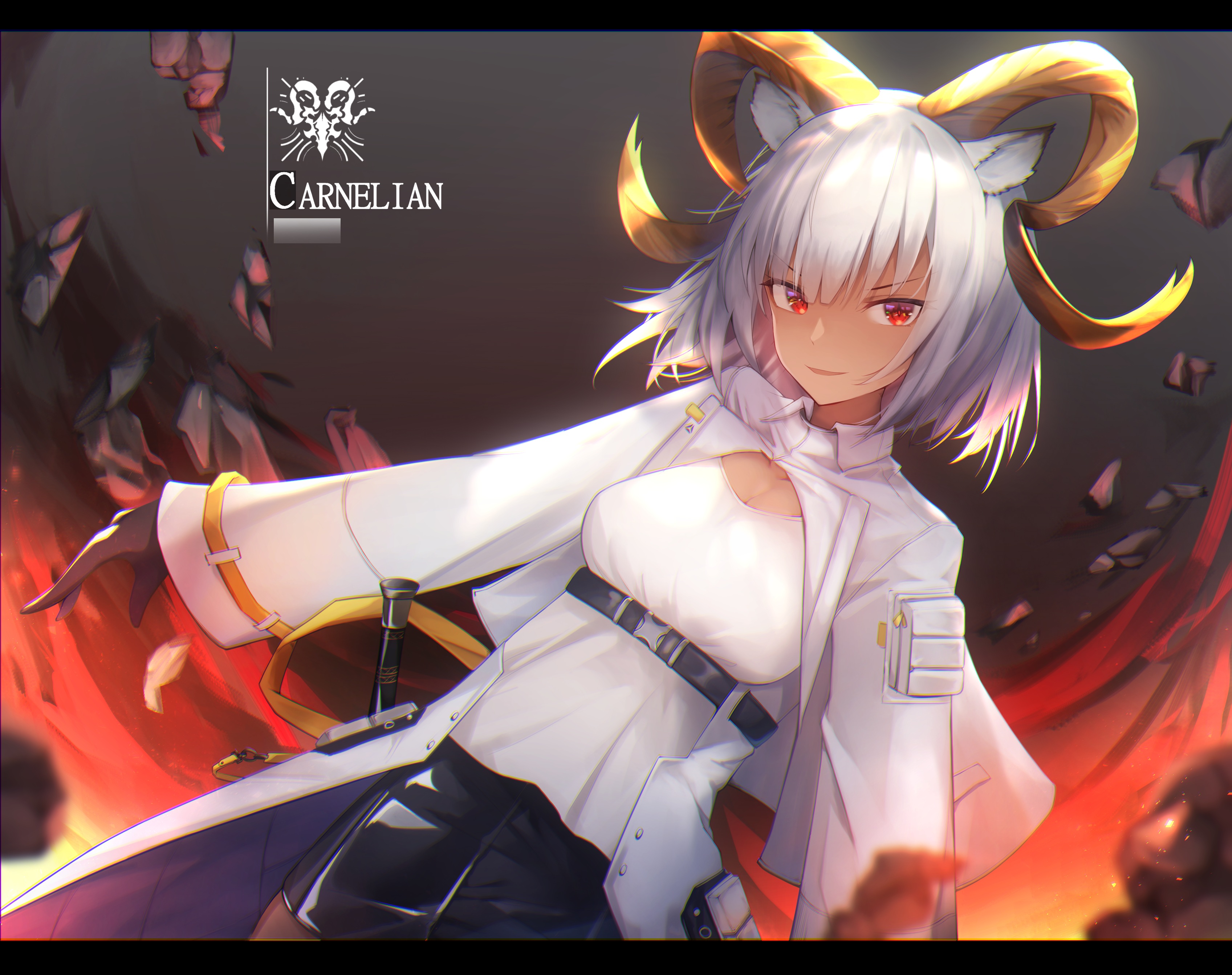 Arknights Carnelian Arknights Animal Ears Horns me 7997 Yande Re