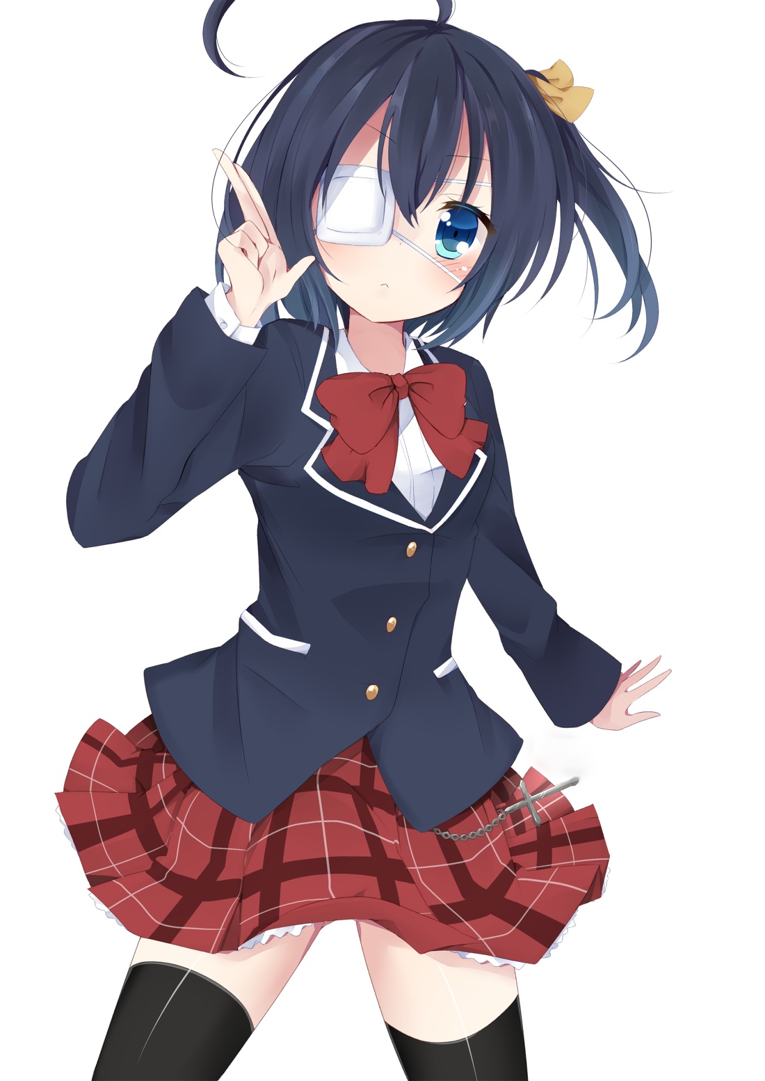 kzom chuunibyou demo koi ga shitai! takanashi rikka eyepatch seifuku ...