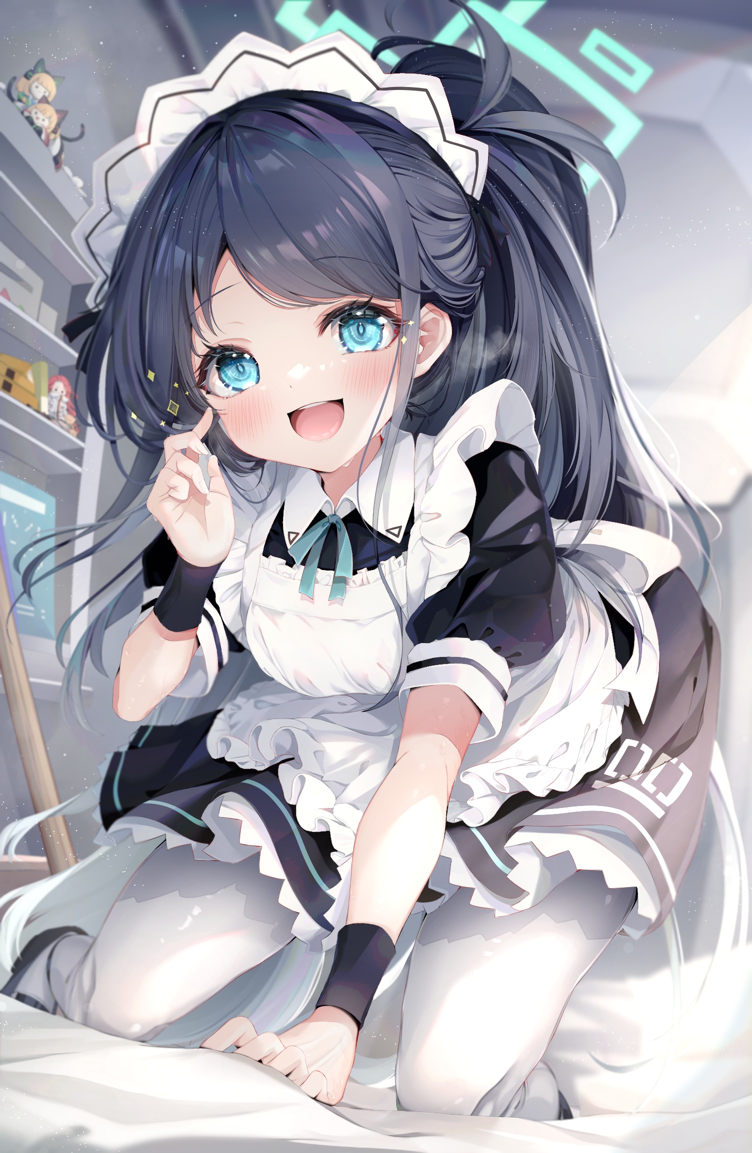 nya rl blue archive tendou arisu angel maid pantyhose | #1099168 | yande.re