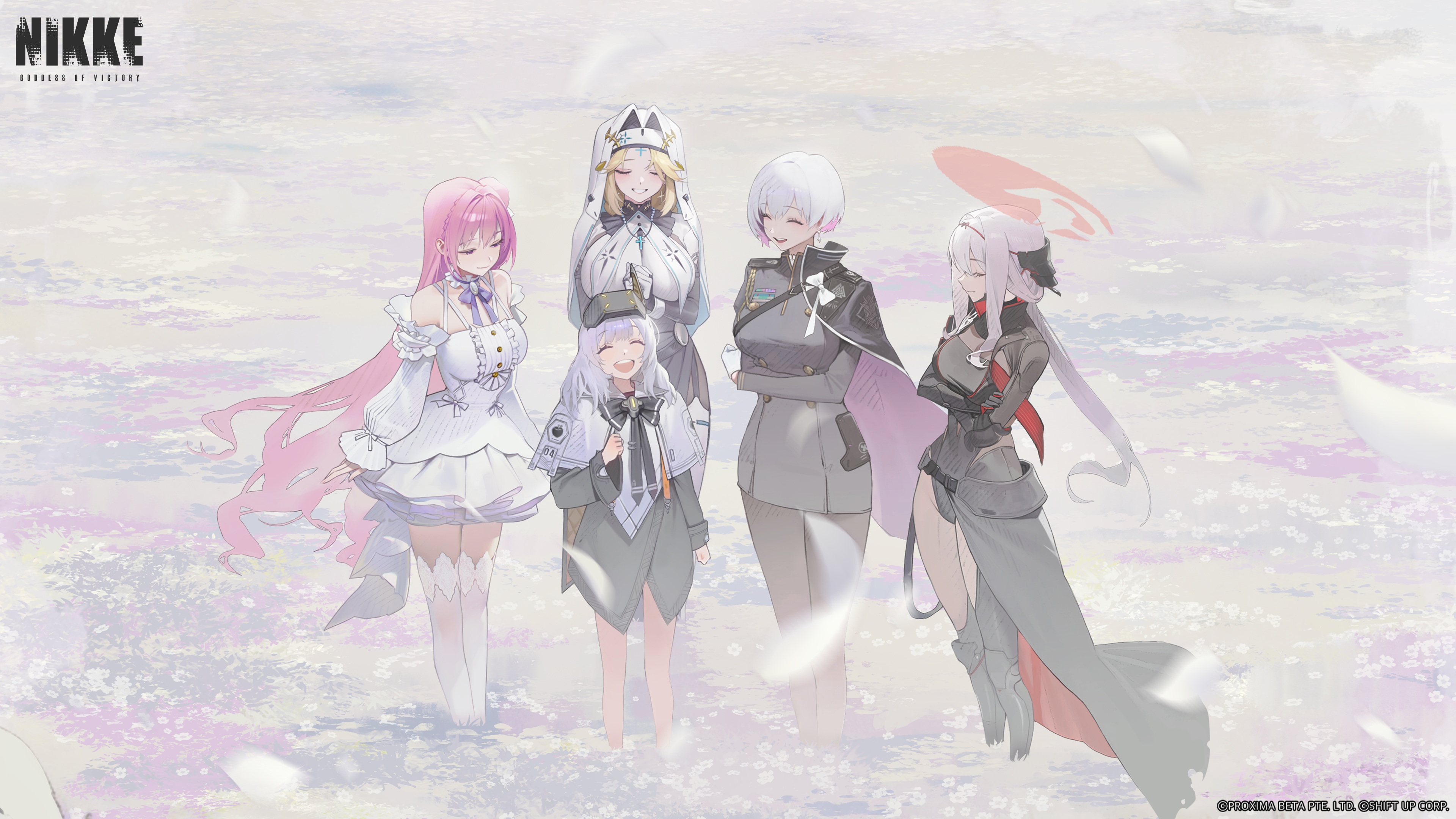 armor dorothy_(nikke) dress goddess_of_victory:_nikke leotard liliweiss_(nikke) nun pantyhose rapunzel_(nikke) scarlet_(nikke) snow_white_(nikke) tagme thighhighs uniform wallpaper