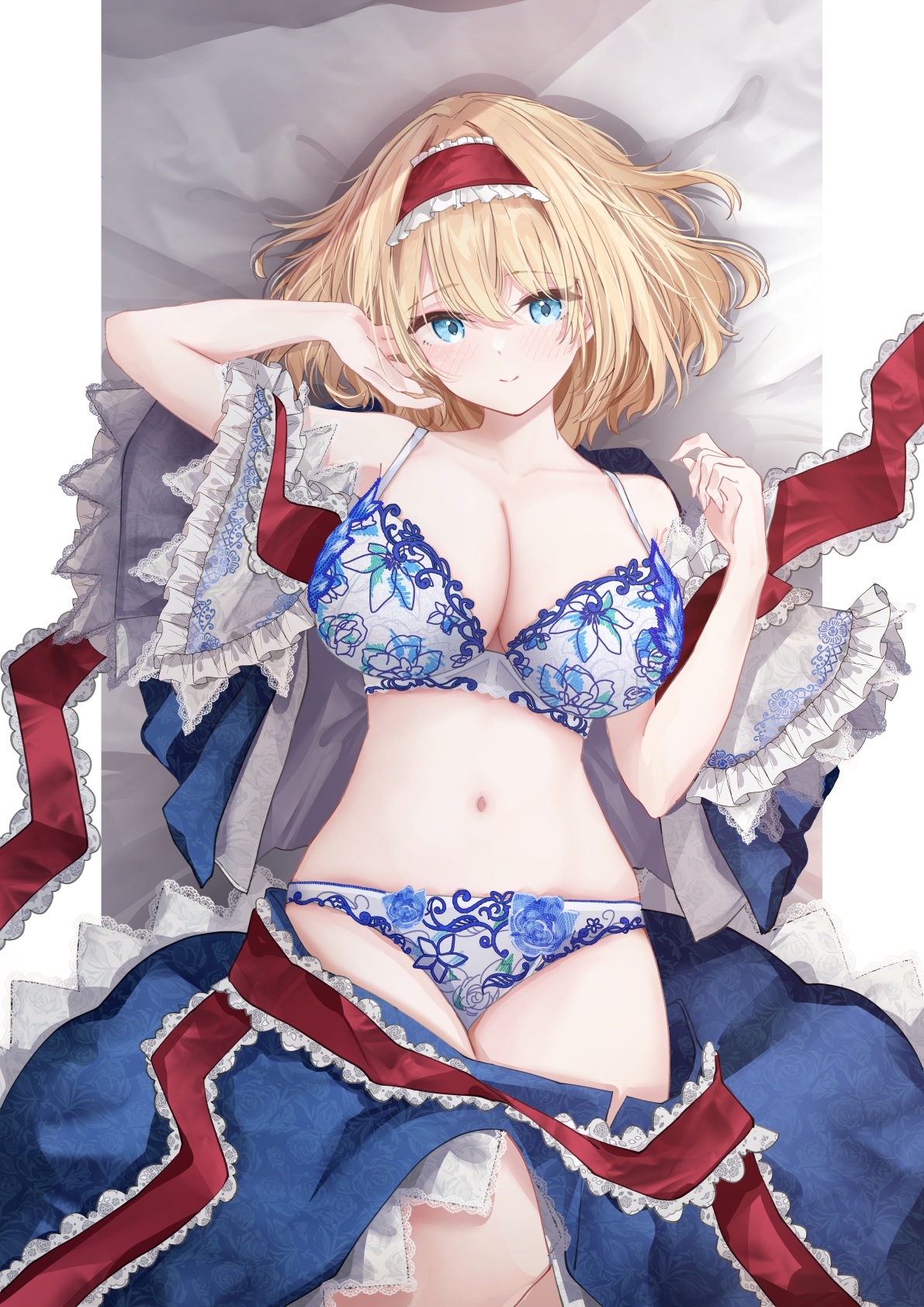 alice_margatroid bra lingerie pantsu sarasadou_dan touhou