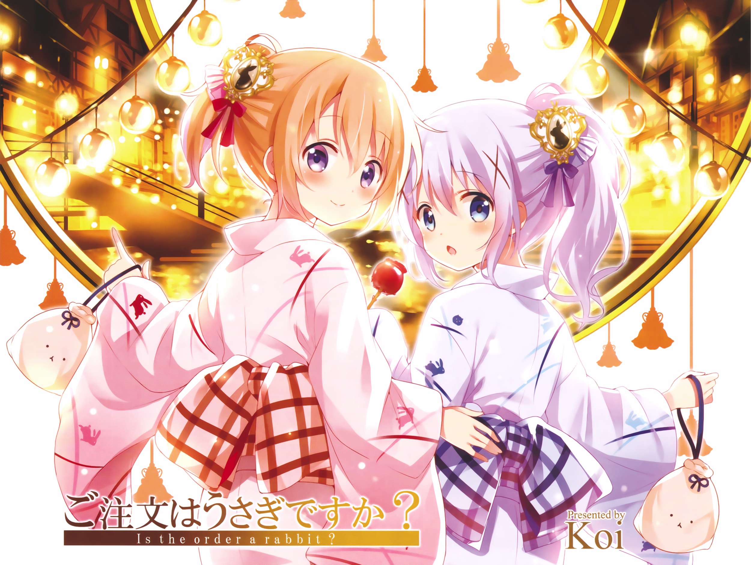 Gochuumon wa Usagi Desu ka? Is the Order a Rabbit? Cocoa Hoto Orange Coslay  Wig