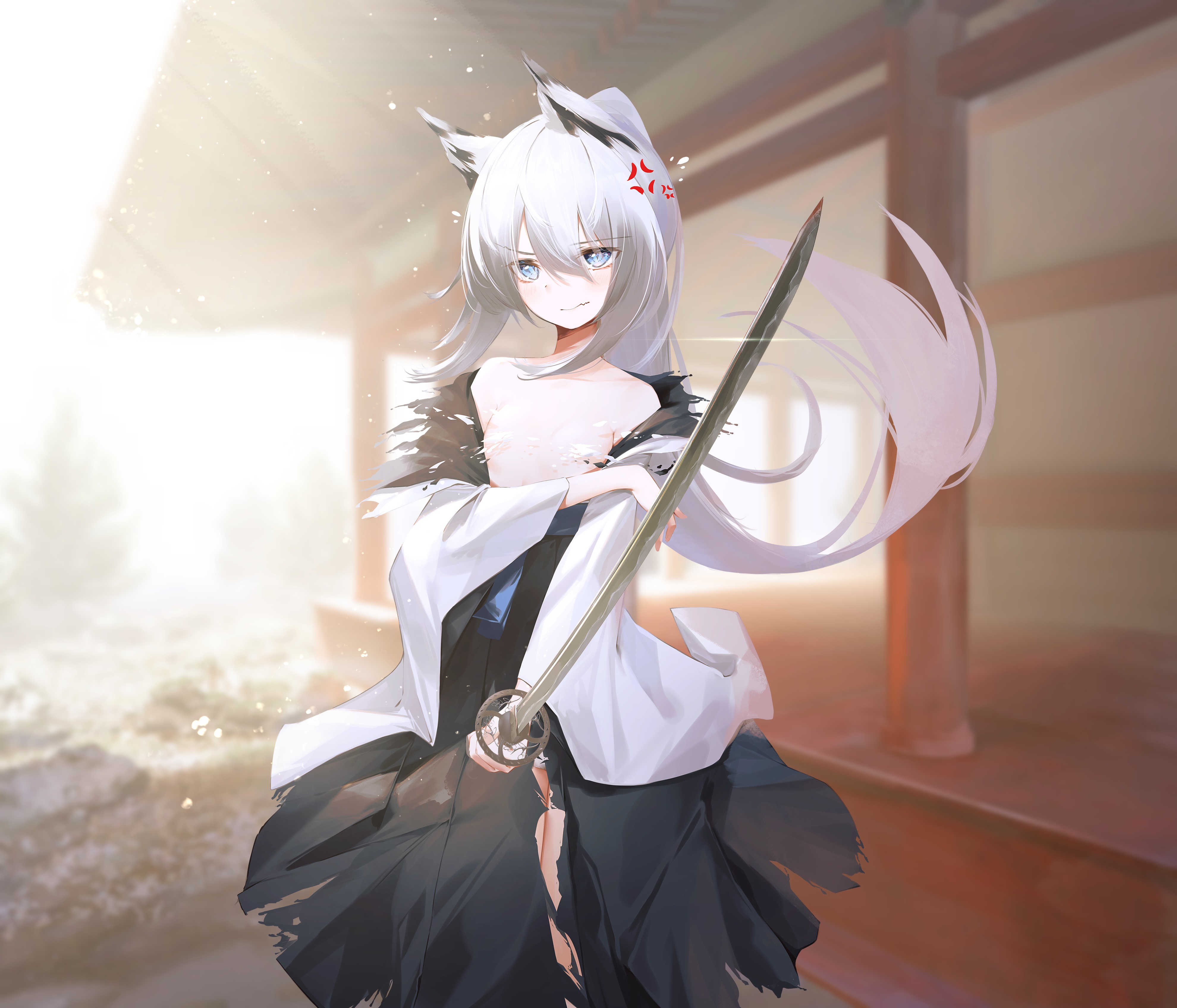 ka11 ca azur lane kawakaze (azur lane) animal ears japanese clothes no ...