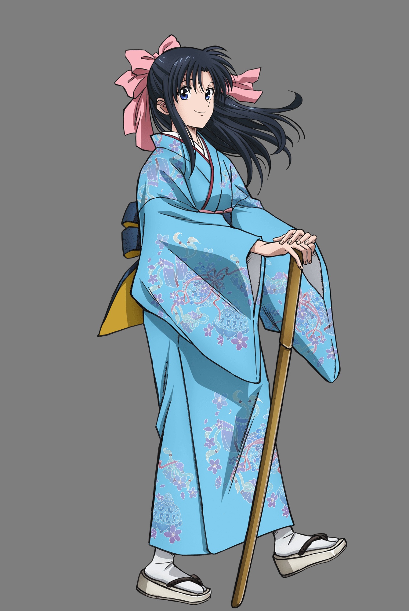 rurouni kenshin kamiya kaoru kimono sword transparent png | #1047395 ...