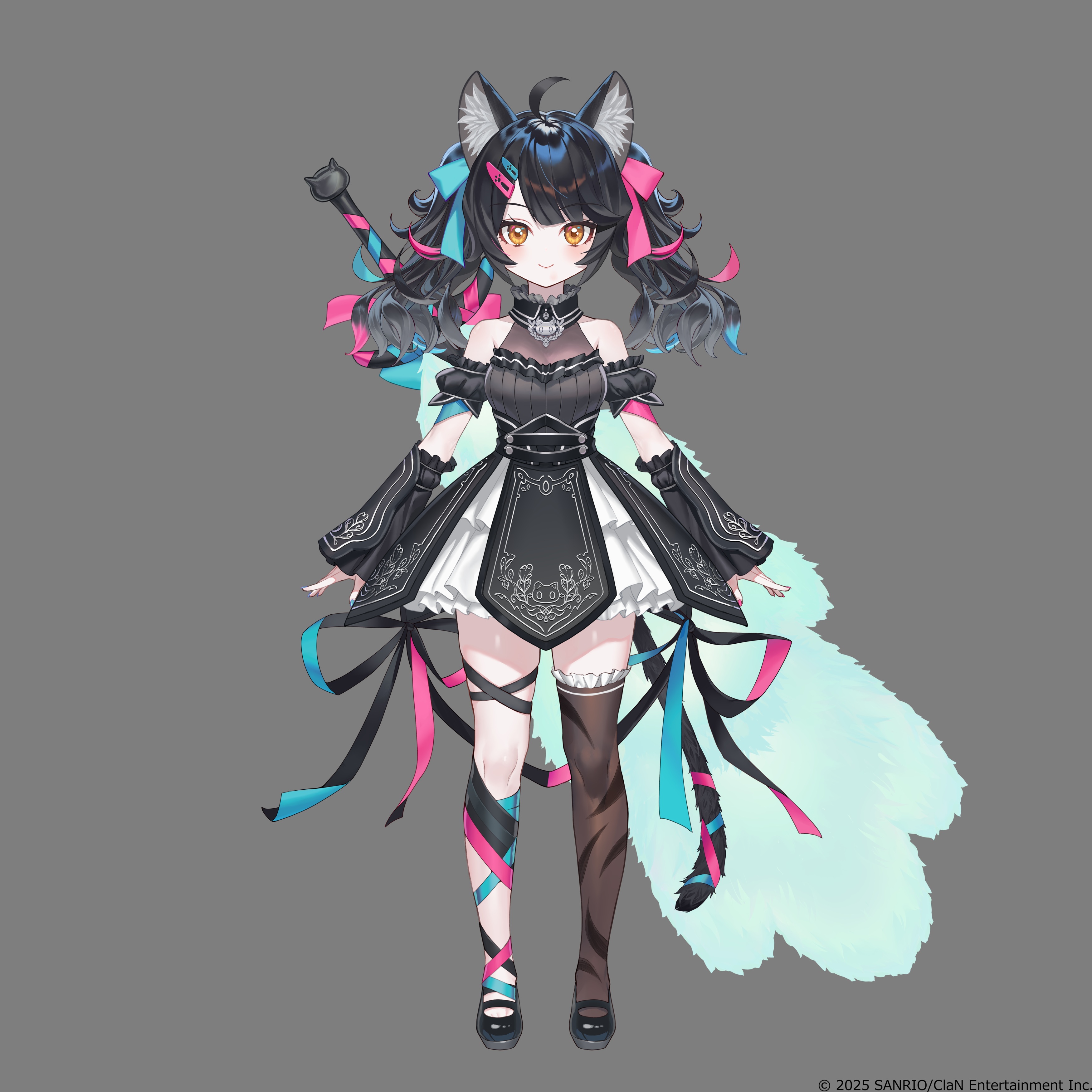 animal_ears garter nekomimi no_bra nyamashuva_lutz nyantasia! see_through shirabi sword tail thighhighs transparent_png