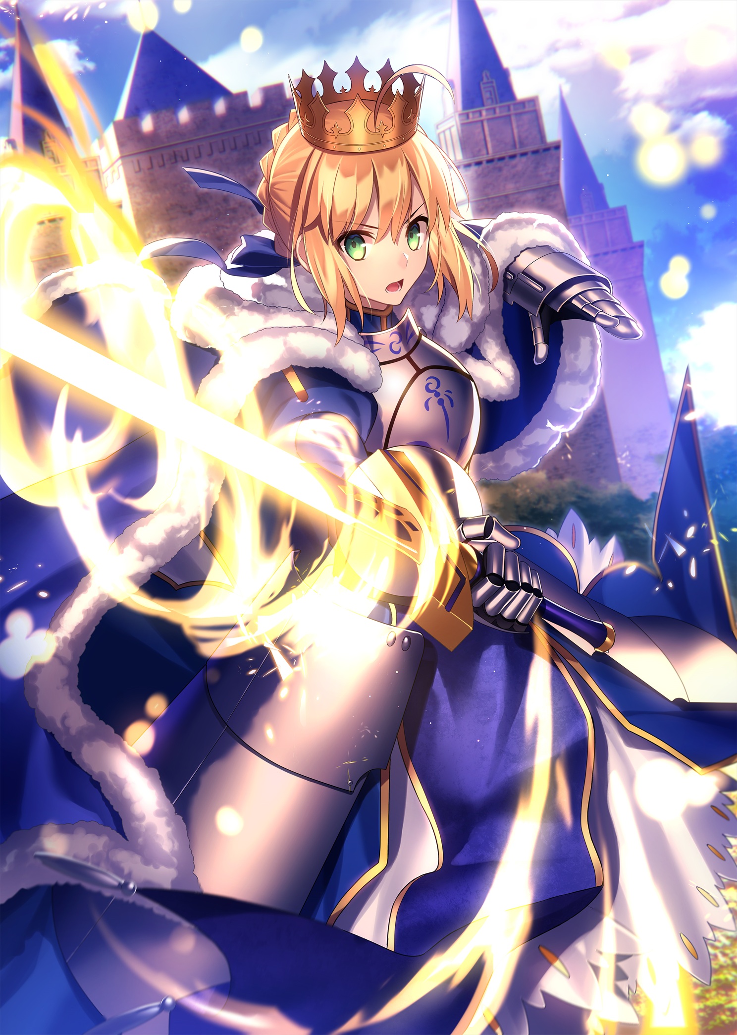 fuyuki (neigedhiver) fate/grand order saber armor sword | #555920 ...