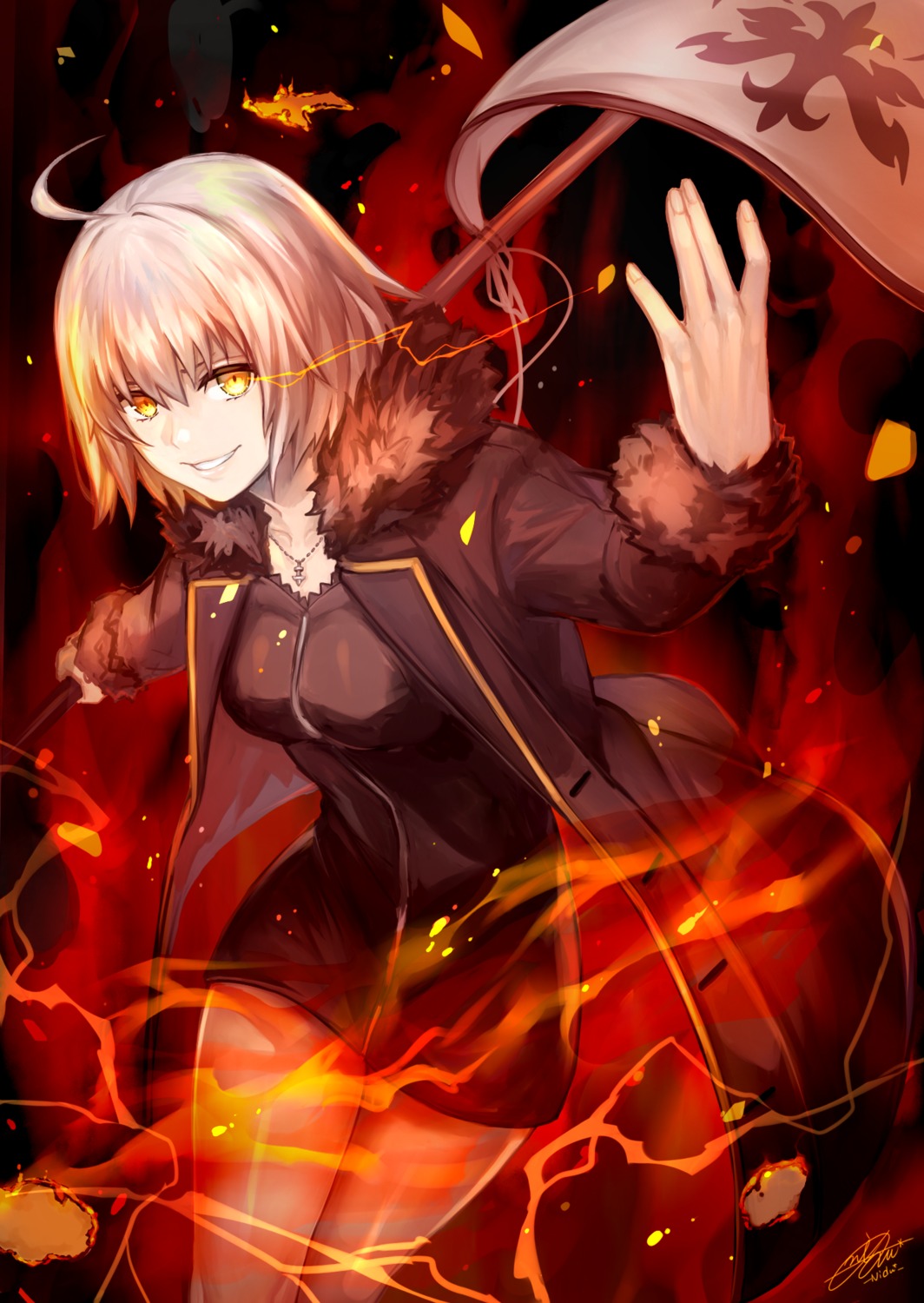 dress fate/grand_order jeanne_d'arc jeanne_d'arc_(alter)_(fate) nixtutyannh