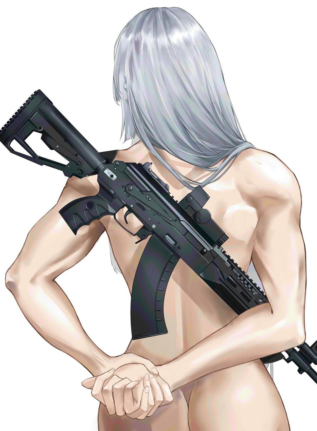 ak-15_(girls_frontline) ass eesikr girls_frontline gun naked