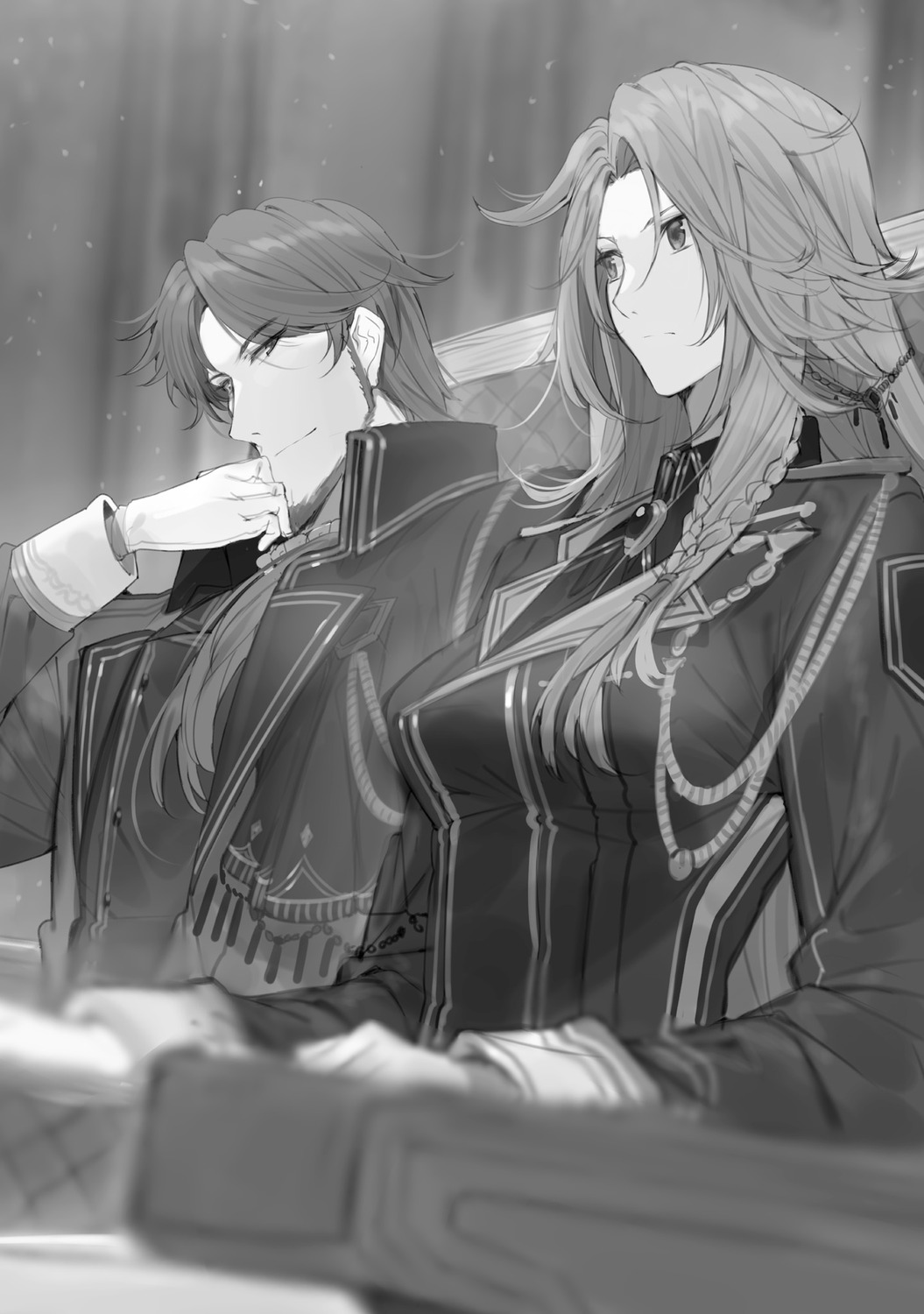 doem_ketsuhat iris_midgar kage_no_jitsuryokusha_ni_naritakute! monochrome touzai uniform