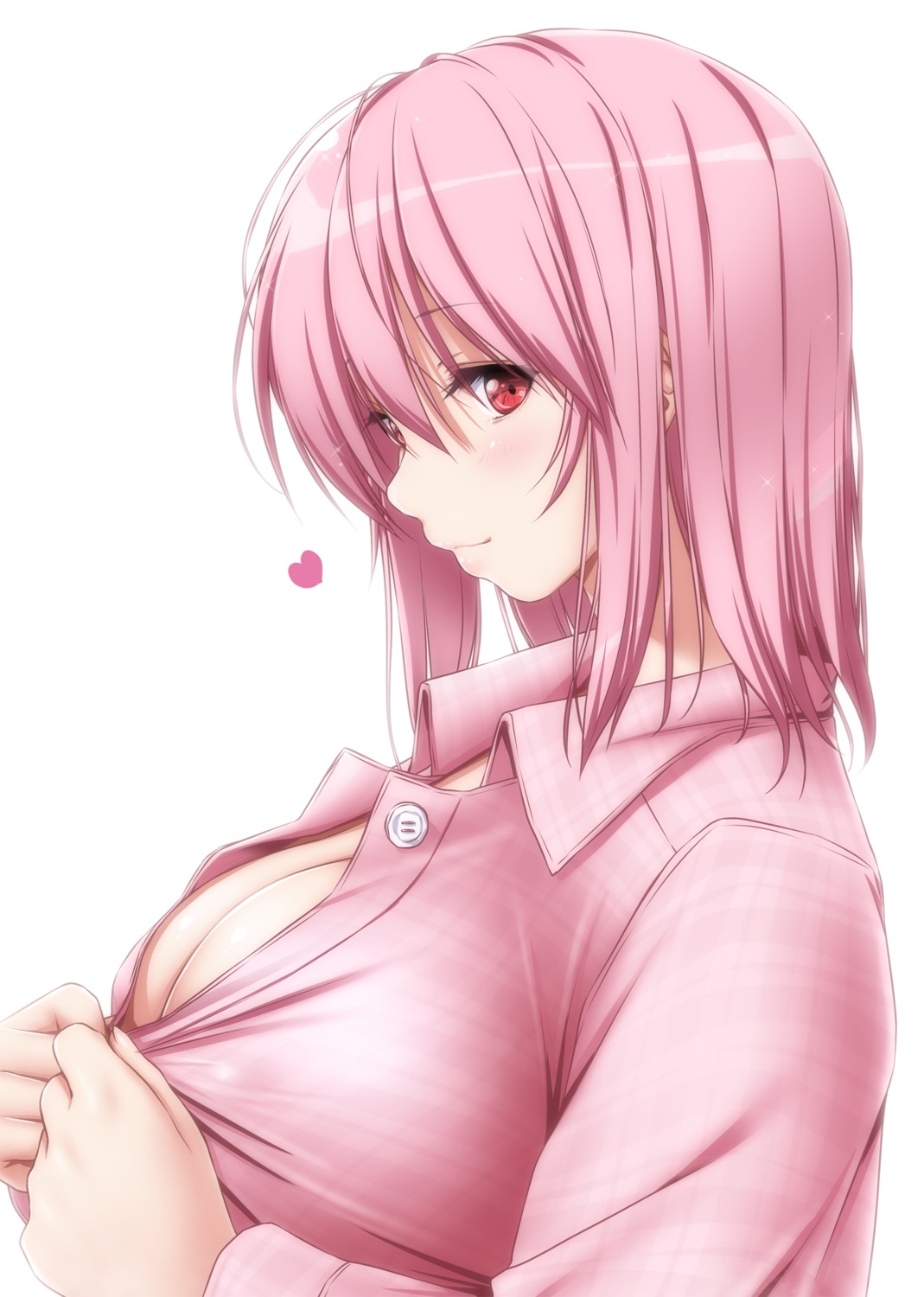 no_bra nori_tamago open_shirt pajama saigyouji_yuyuko touhou undressing