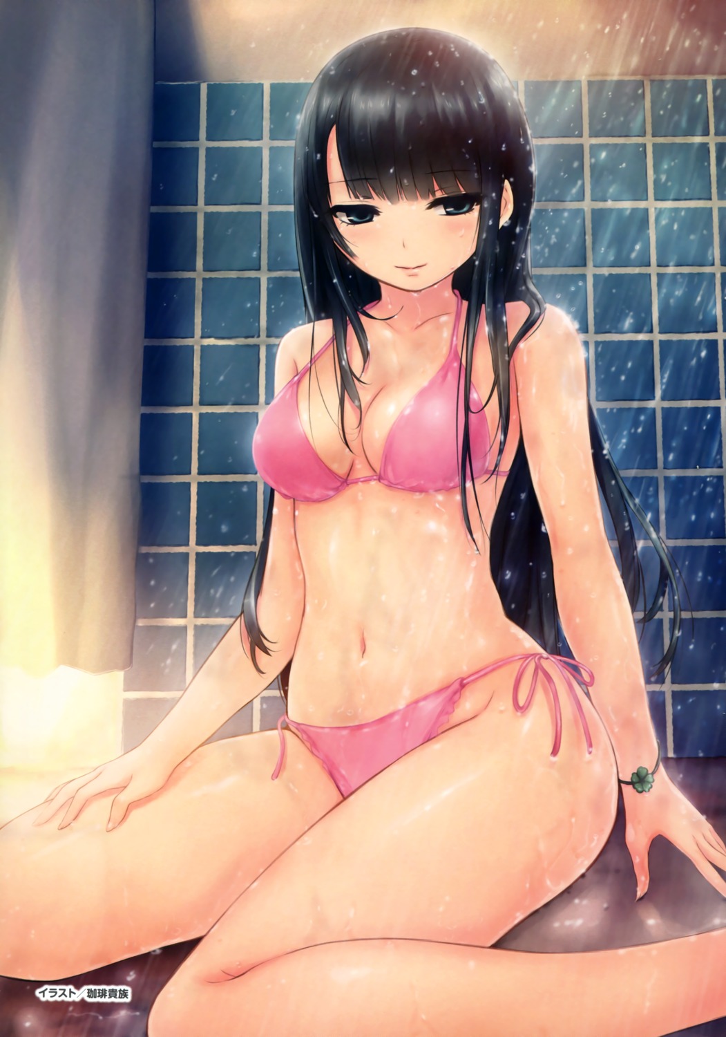 ame_koi bathing bikini cleavage coffee-kizoku isshi_mizuki noesis swimsuits wet