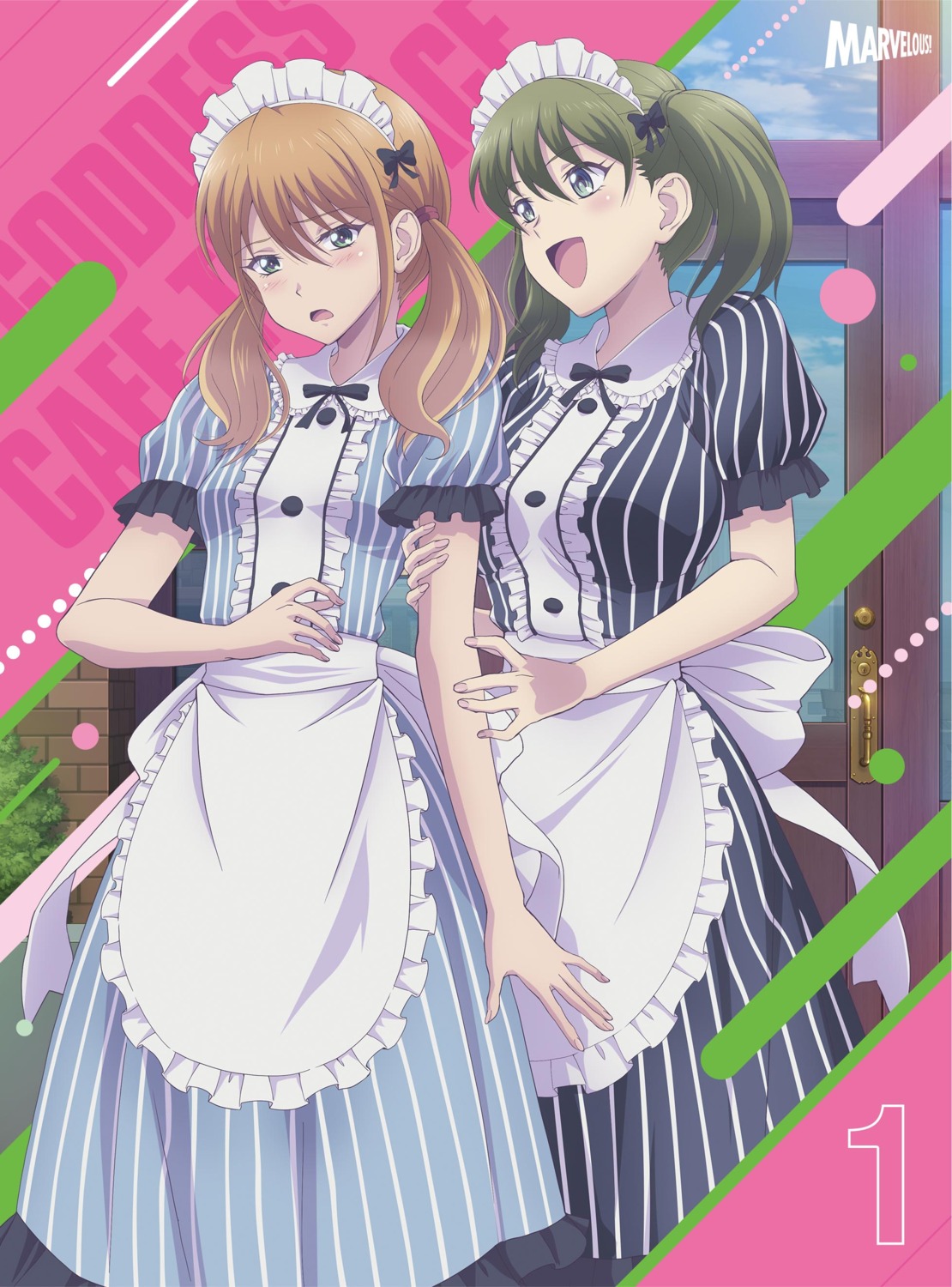 chiyoda_ririka disc_cover maid megami_no_café_terrace noguchi_masatsune tsukishima_riho waitress