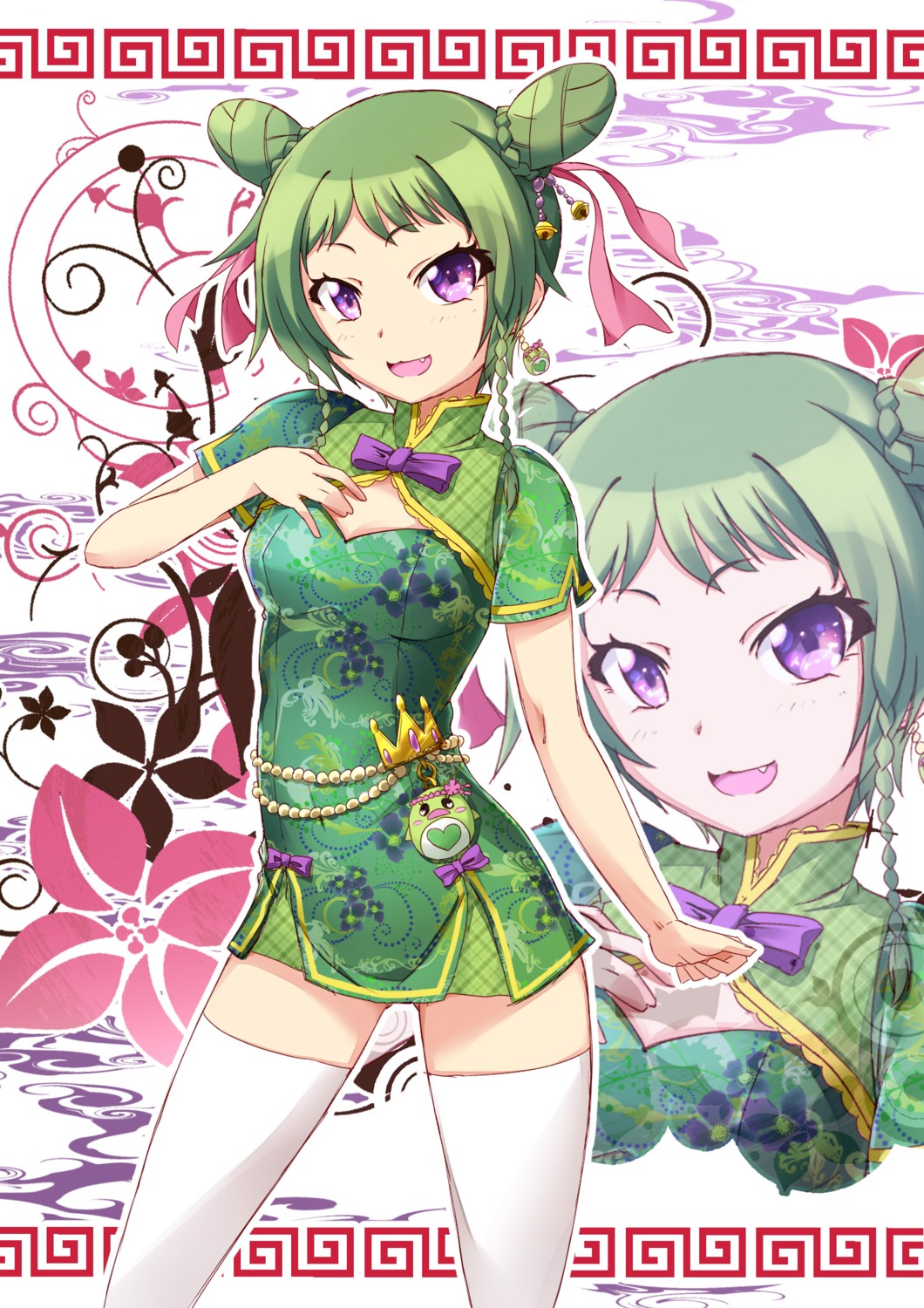 chinadress matatabi morizono_wakana pretty_rhythm pretty_rhythm:_rainbow_live pretty_series thighhighs