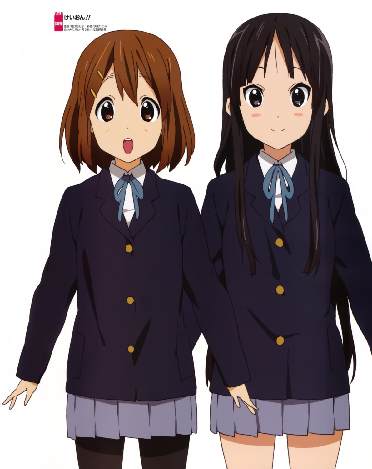 akiyama_mio hirasawa_yui horiguchi_yukiko k-on! pantyhose seifuku