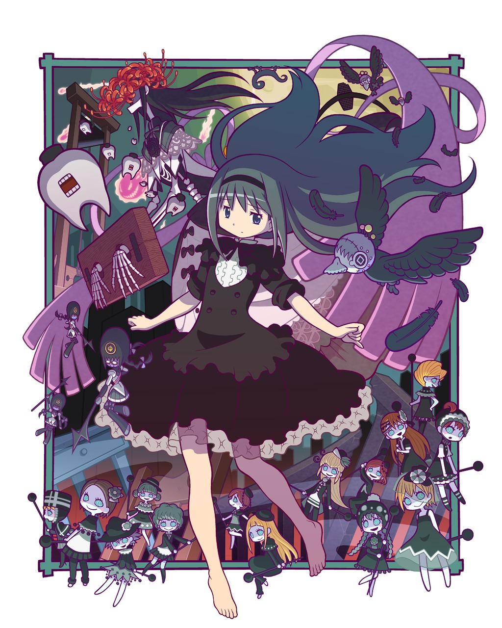 akemi_homura dress gecchu puella_magi_madoka_magica