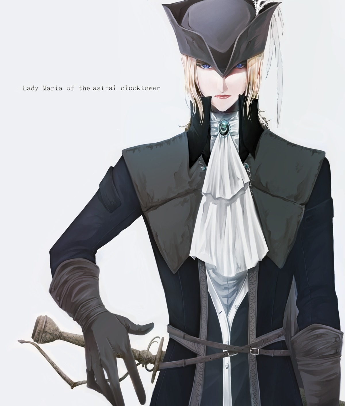 bloodborne itsuki_(itsukiovo) lady_maria_of_the_astral_clocktower sword